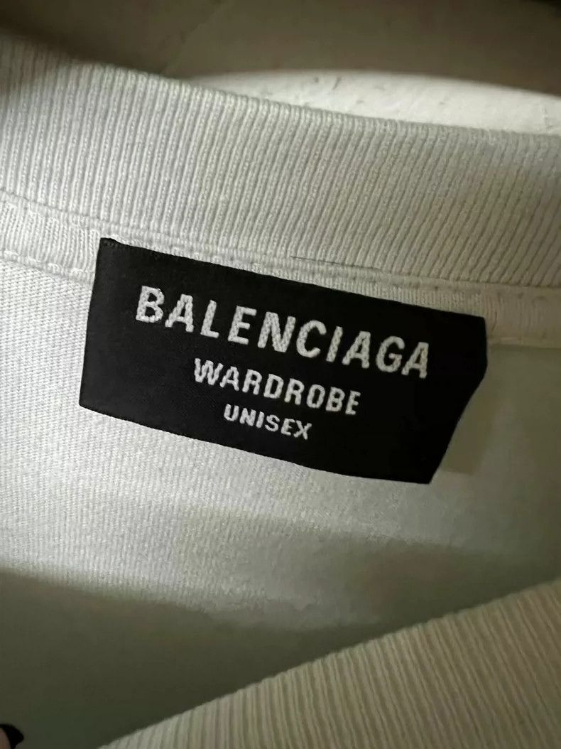 Balenciaga Balenciaga Cola Embroidered Short Sleeve White XS Size US XS / EU 42 / 0 - 3 Thumbnail