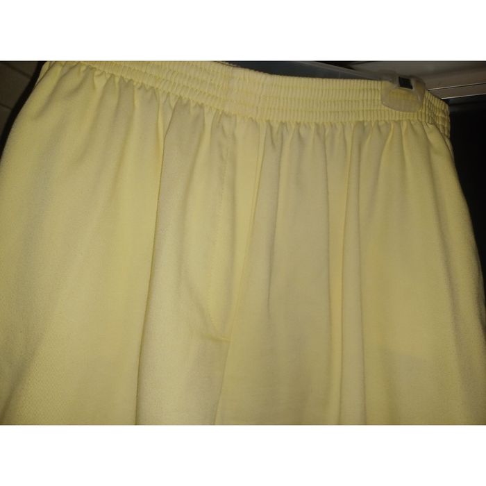 Basic Editions Basic Editions Women's Pants XL Light Yellow