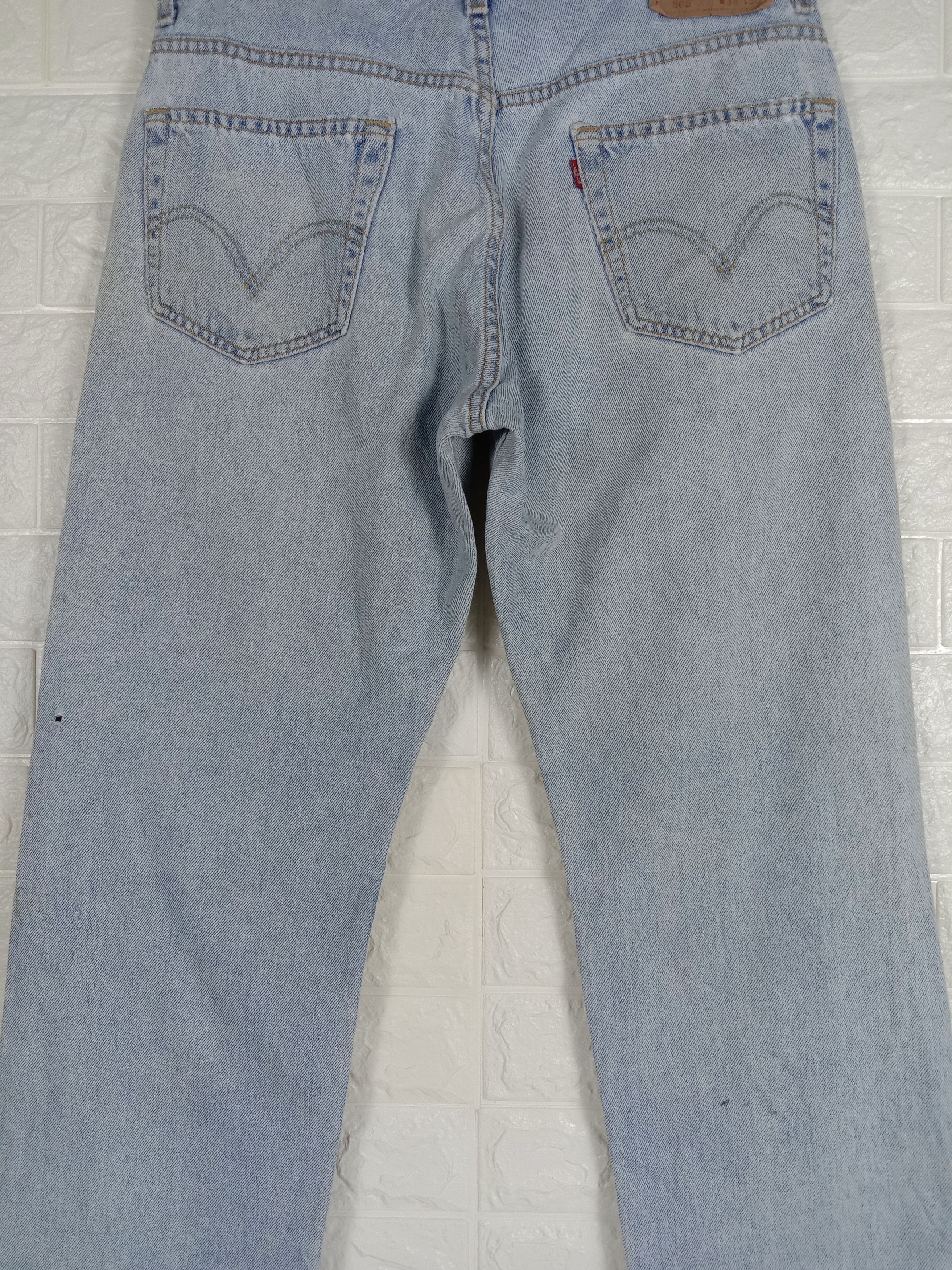 Levi's Vintage Levi's 505 Ripped Jeans Light Wash Distressed Denim Size US 34 / EU 50 - 7 Thumbnail