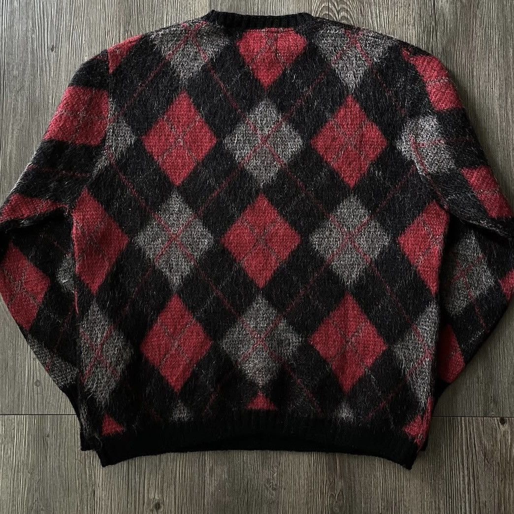 Puritan × Vintage 60s Vintage Puritan Citation Club Argyle Mohair Sweater Size US L / EU 52-54 / 3 - 3 Thumbnail