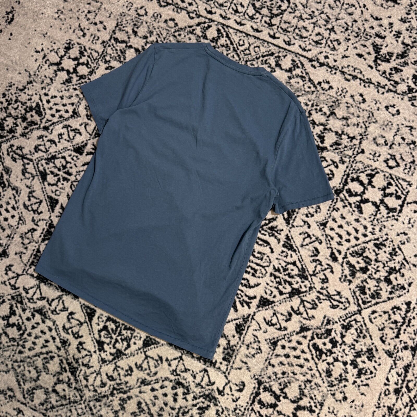 Just Cavalli × Vintage Just Cavalli Blue Cotton T-Shirt Size XS V-Neck Vintage 90s Size US XS / EU 42 / 0 - 9 Thumbnail