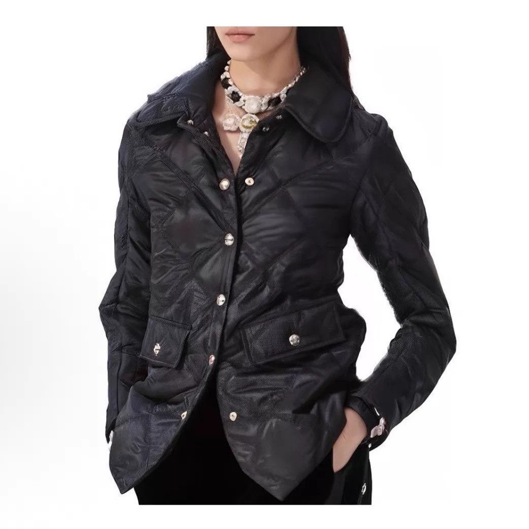 Chanel CHANEL mixed silk canvas cotton jacket 38 Size S / US 4 / IT 40 - 9 Thumbnail