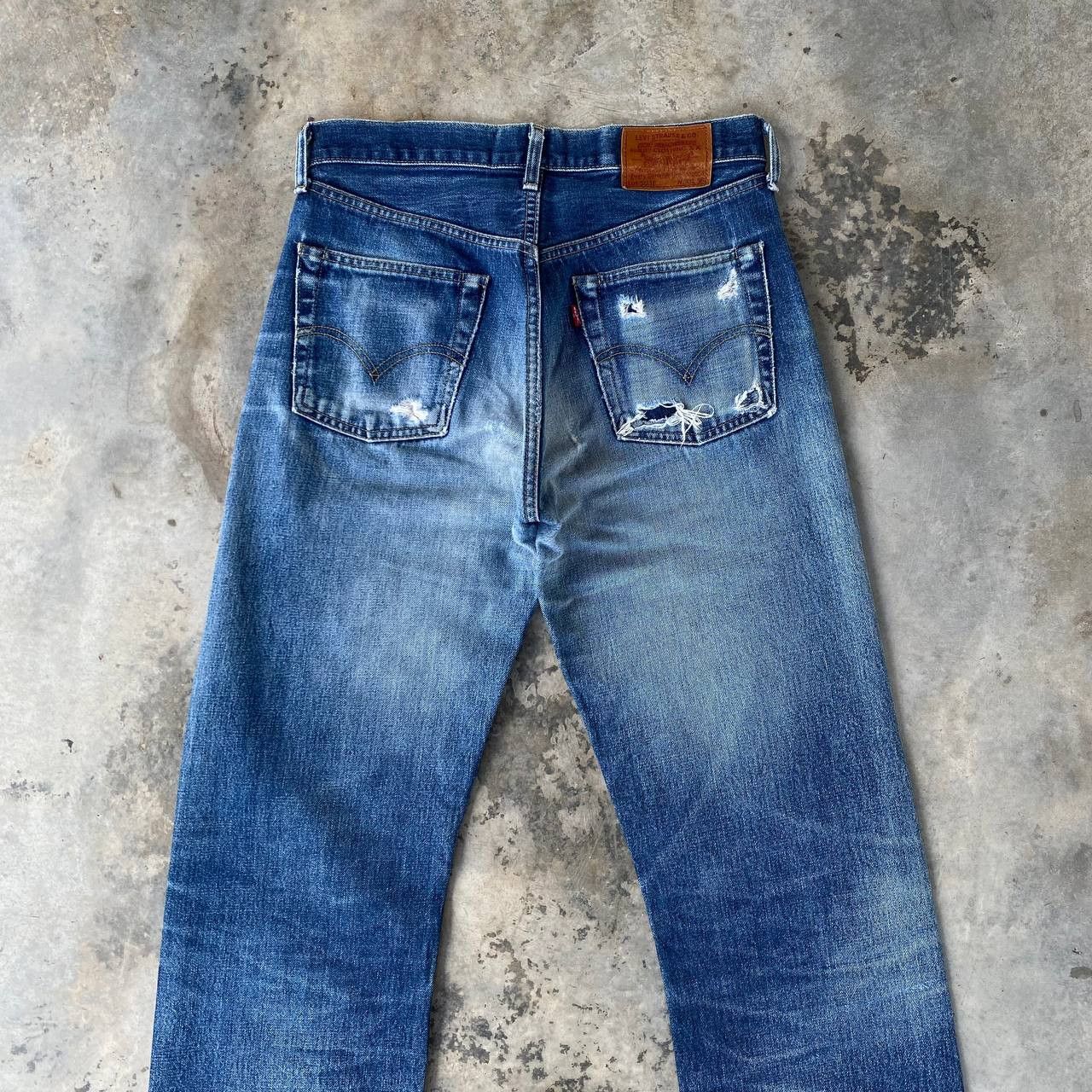 Levi's Vintage Clothing Vintage Levi’s 503BXX 90's Selvedge Denim Big E Repro 1950s Size US 29 - 18 Thumbnail