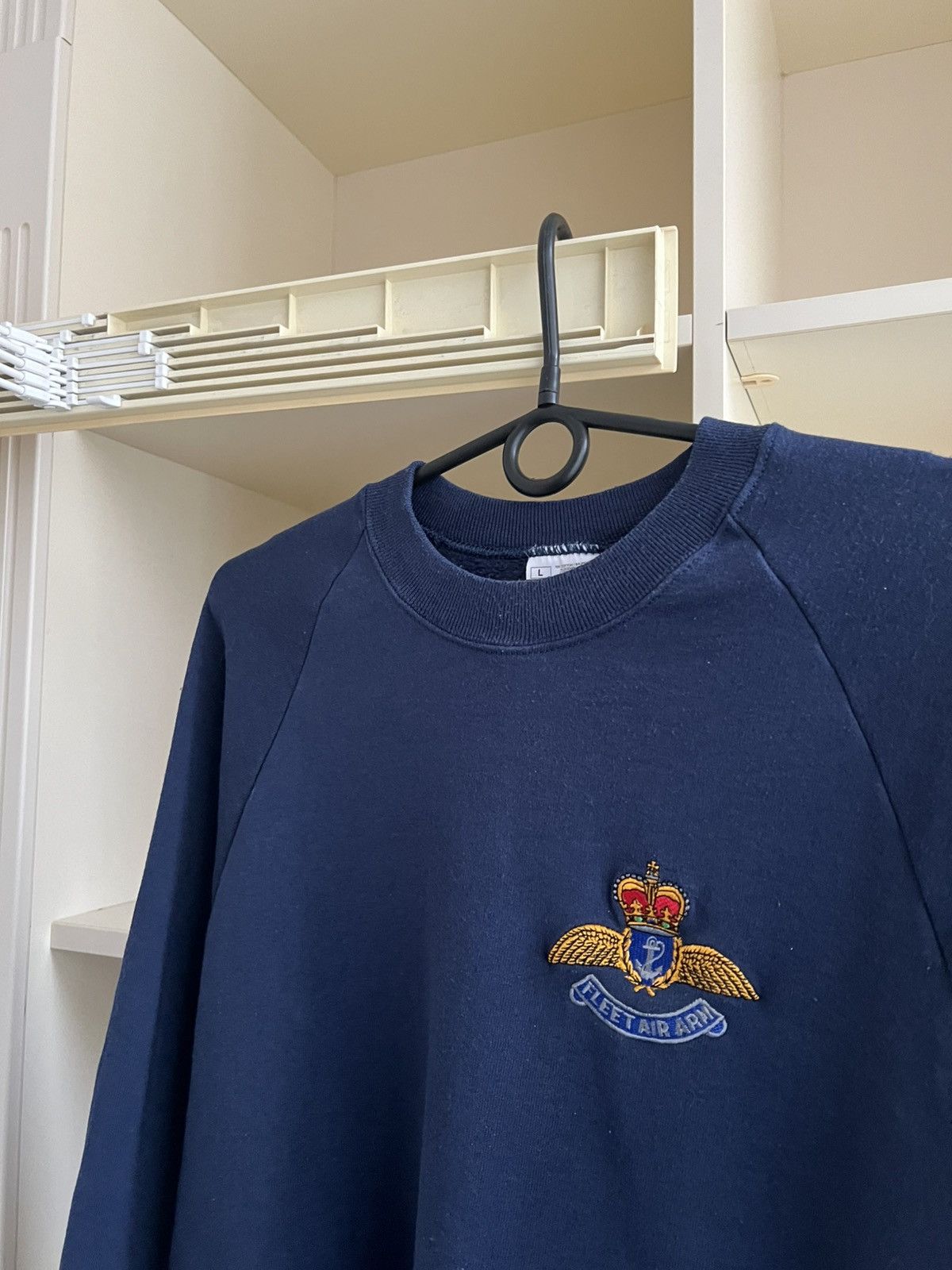 Vintage Vintage UK Military Fleet Air Arm Sweatshirt Navy Size L Size US L / EU 52-54 / 3 - 3 Thumbnail