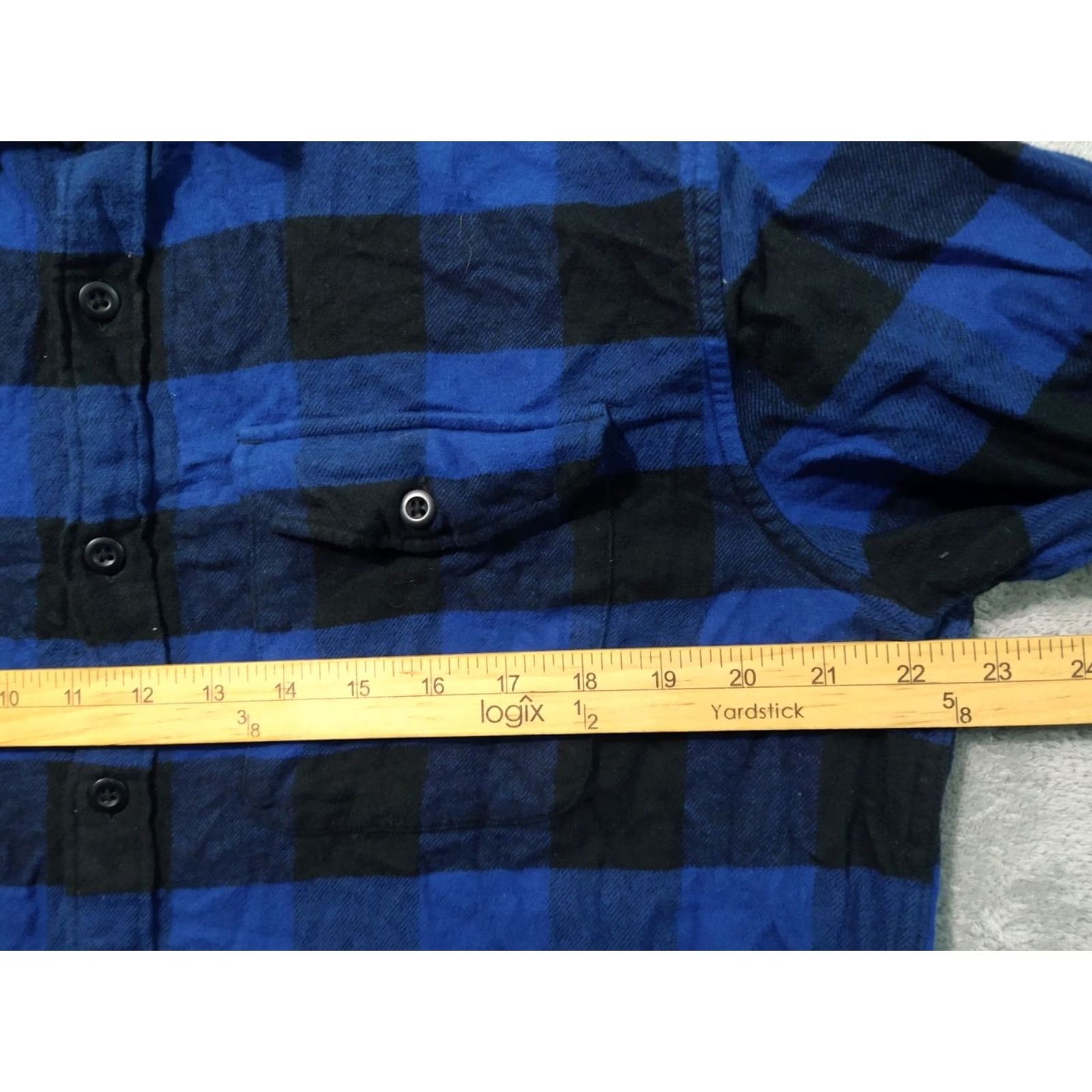 American Eagle Outfitters VINTAGE American Eagle Shirt Mens Large Blue Plaid Flannel Cotton Super Soft Button Up Shirt Size US L / EU 52-54 / 3 - 5 Thumbnail