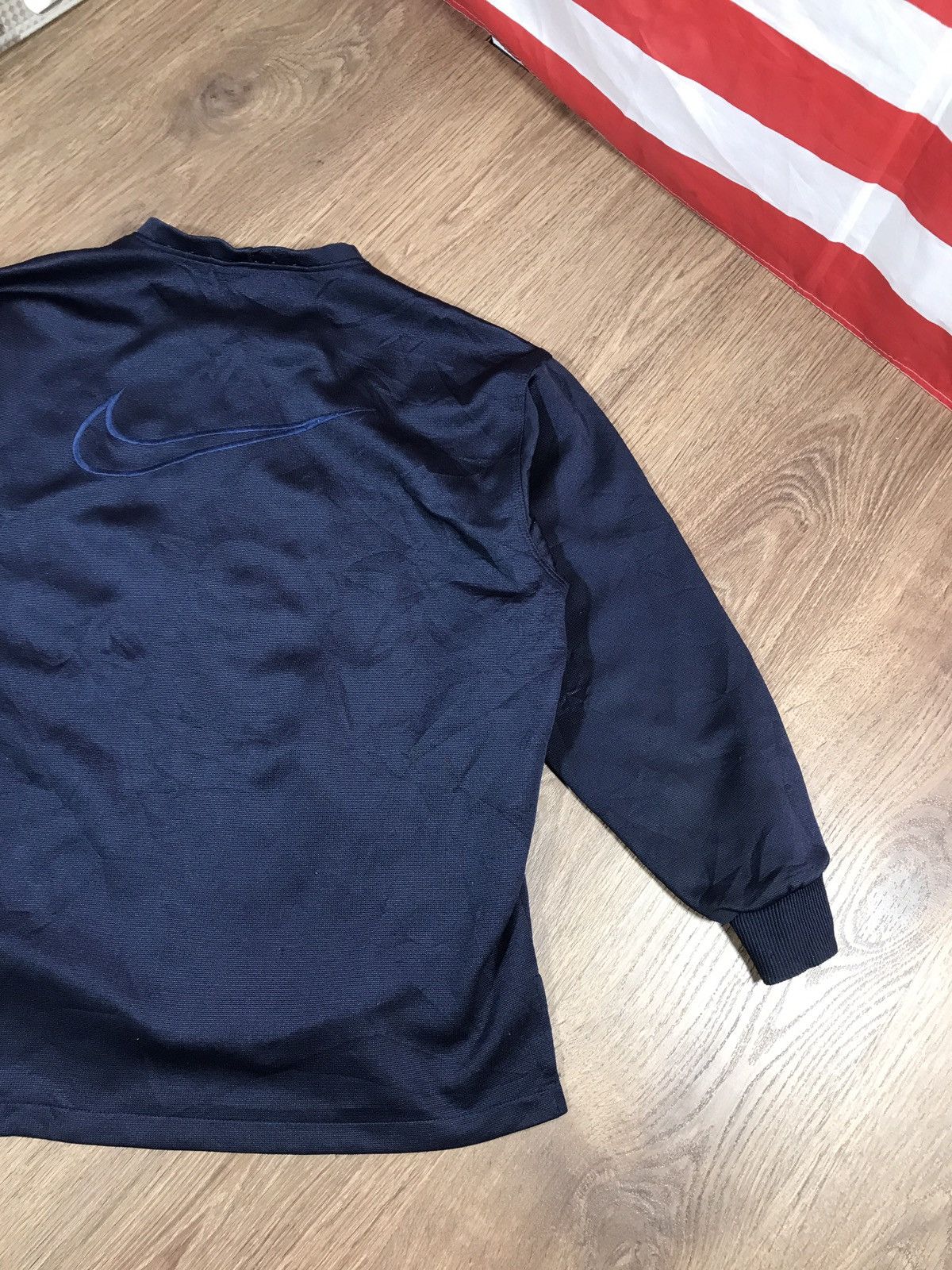 Nike × Vintage Nike Vintage 1/3 Zip Sweatshirt 90s Center Logo Size US M / EU 48-50 / 2 - 13 Thumbnail