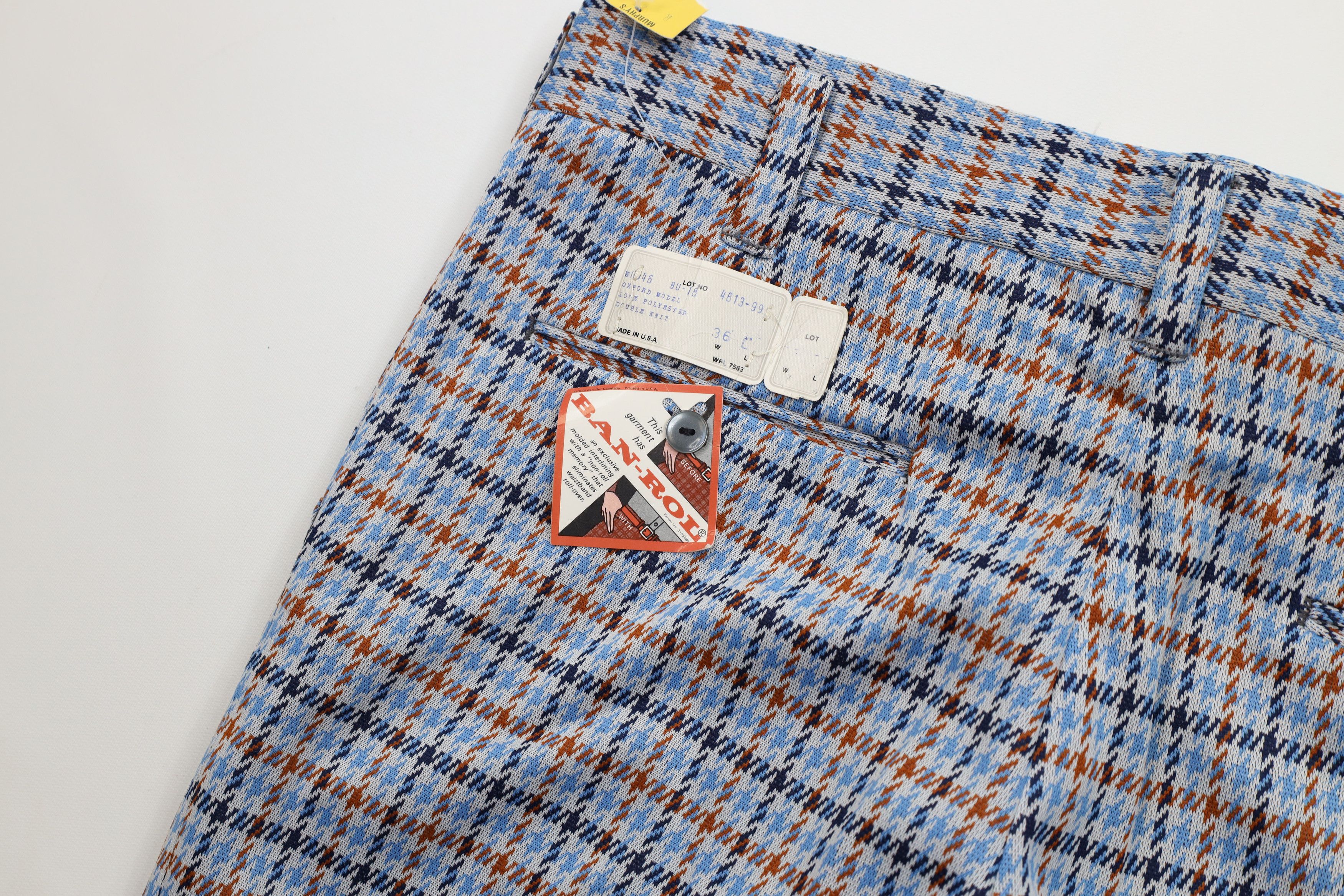 Vintage Deadstock Vintage 60s Streetwear Knit Bell Bottoms Pants USA Size US 36 / EU 52 - 13 Thumbnail