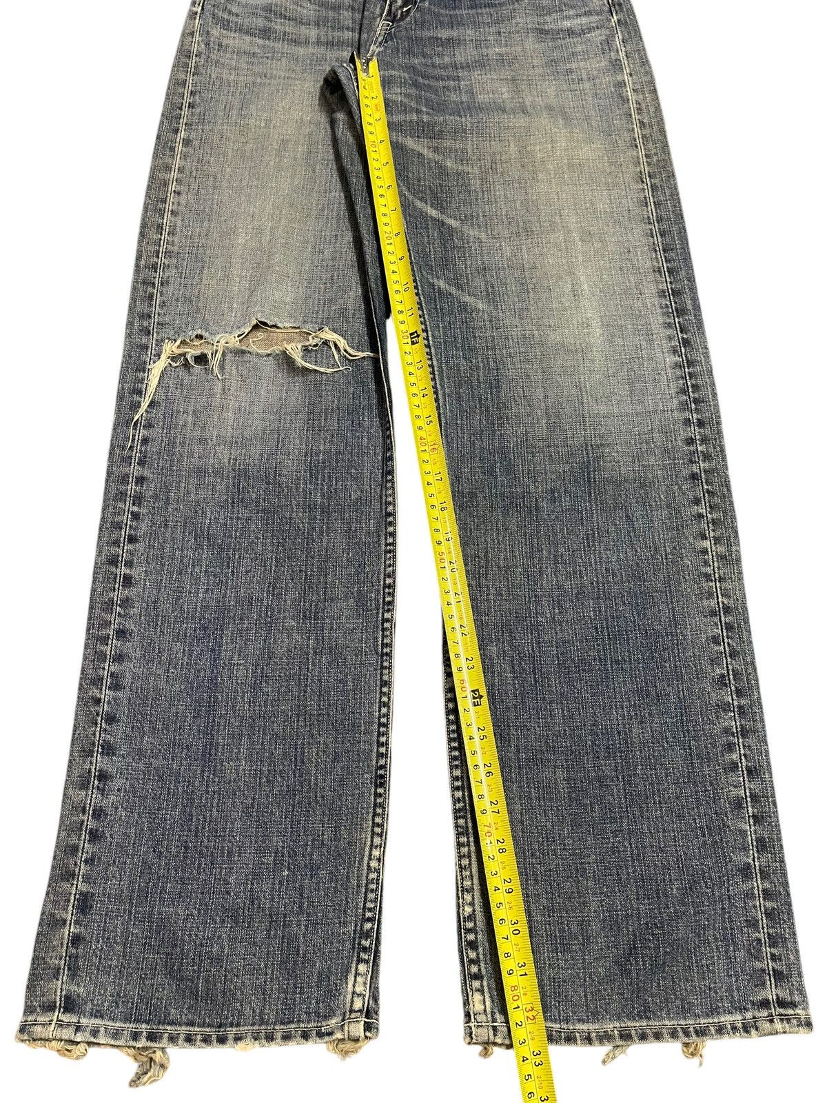 Levi's Vintage 90s Levis 503 Blue Wash Distress Style Baggy Jeans Size US 30 / EU 46 - 14 Thumbnail