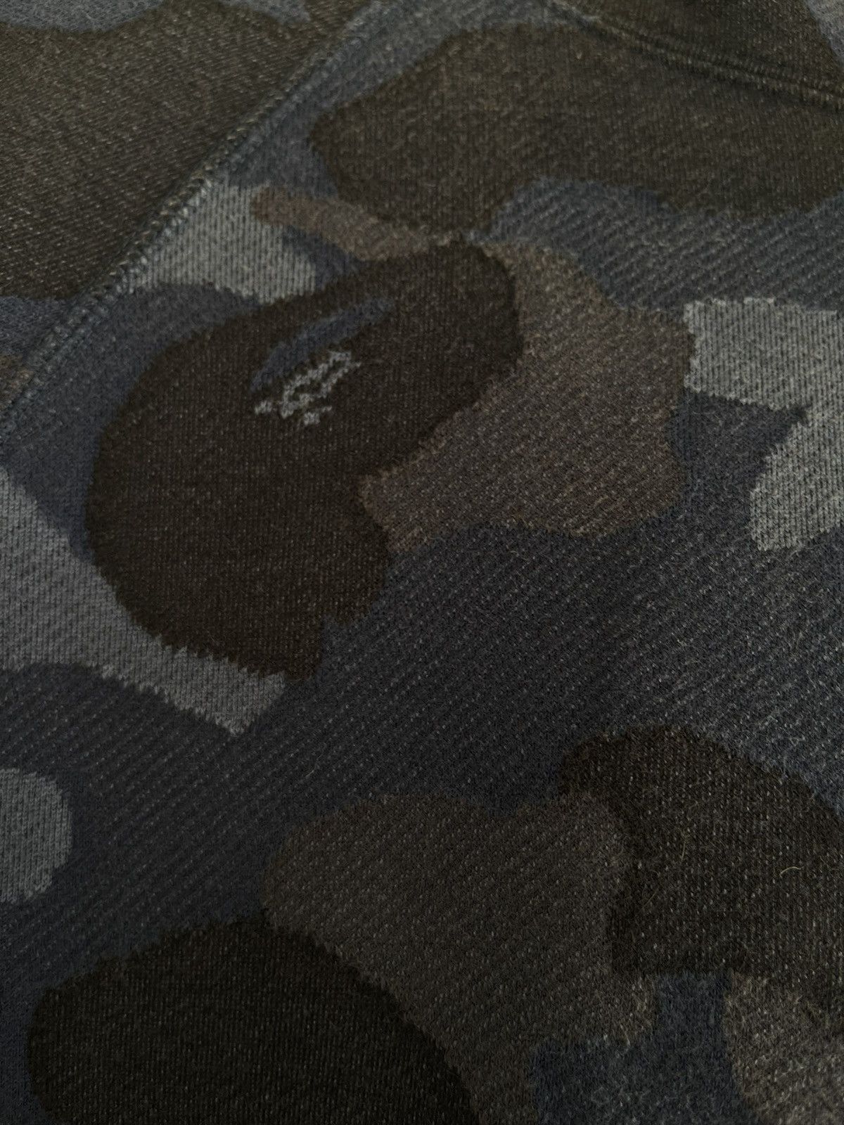 Bape A Bathing Ape Blue Camo Jacquard Hoodie Size US L / EU 52-54 / 3 - 5 Thumbnail