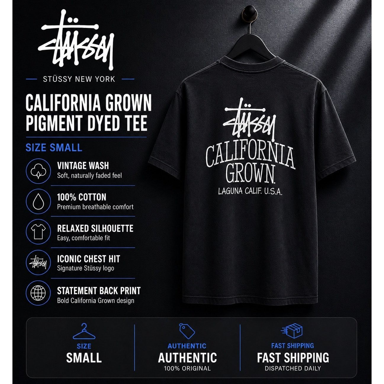 Stussy Stussy S Talk Pigment Dyed Rare t shirt | Grailed