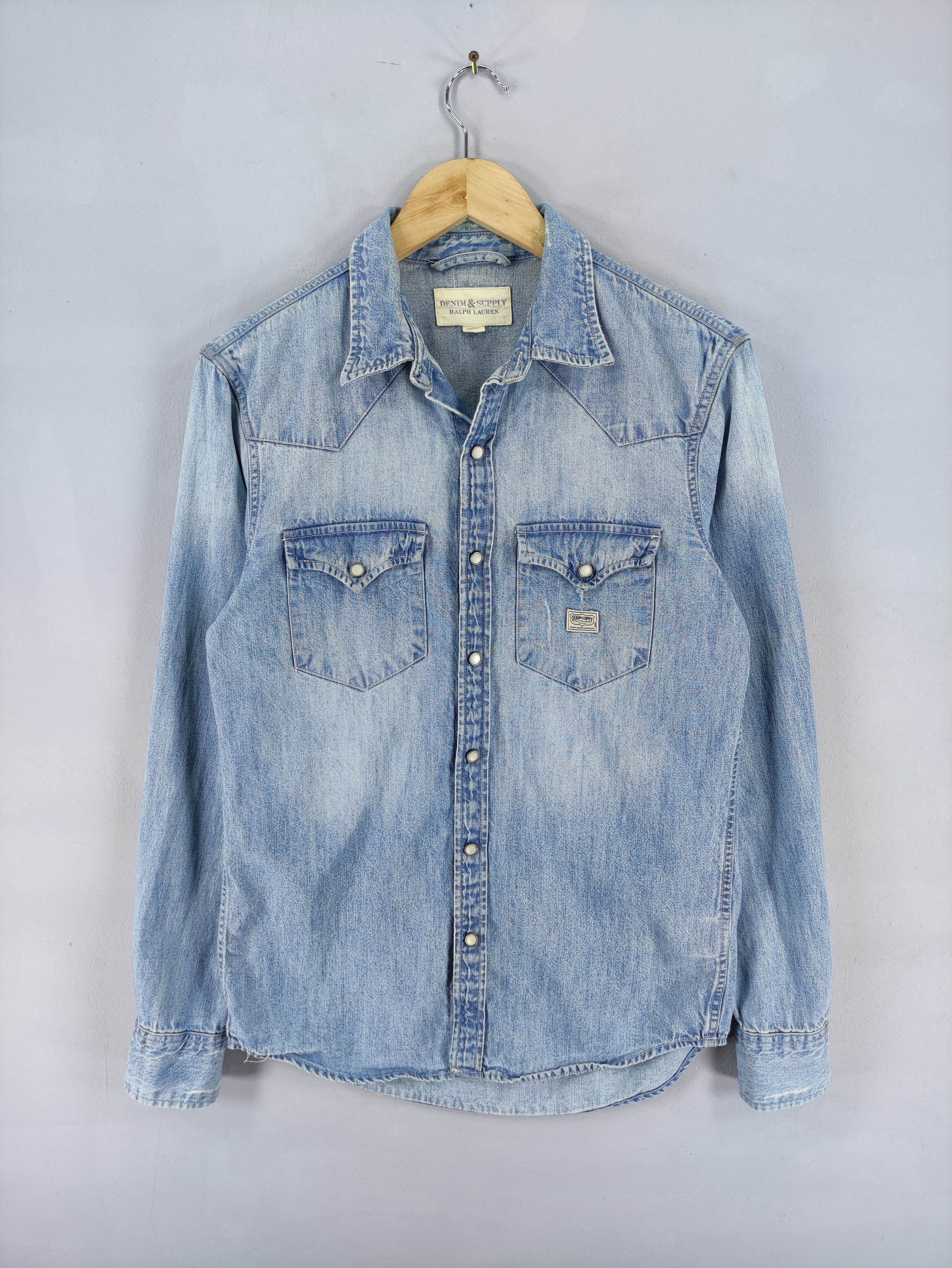 Denim & Supply Ralph Lauren Vintage Denim& Supply Ralph Lauren Snap Button Long Sleeve Size S / US 4 / IT 40 - 1 Thumbnail