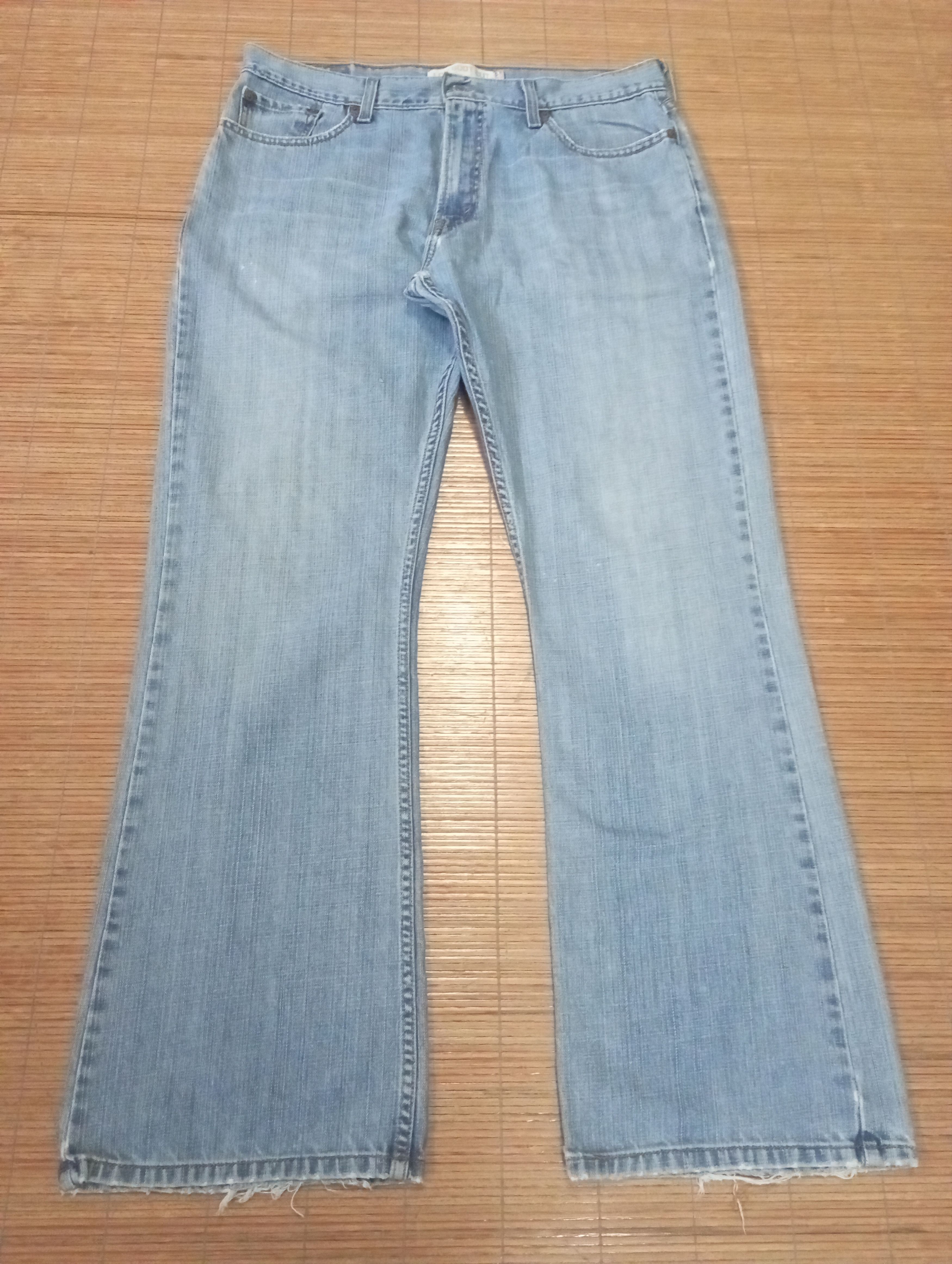 image of If Six Was Nine x Jean Flare Jeans Vintage Blue Wash Levis 527 Low Boot Cut Jeans, Men's (Size 36)