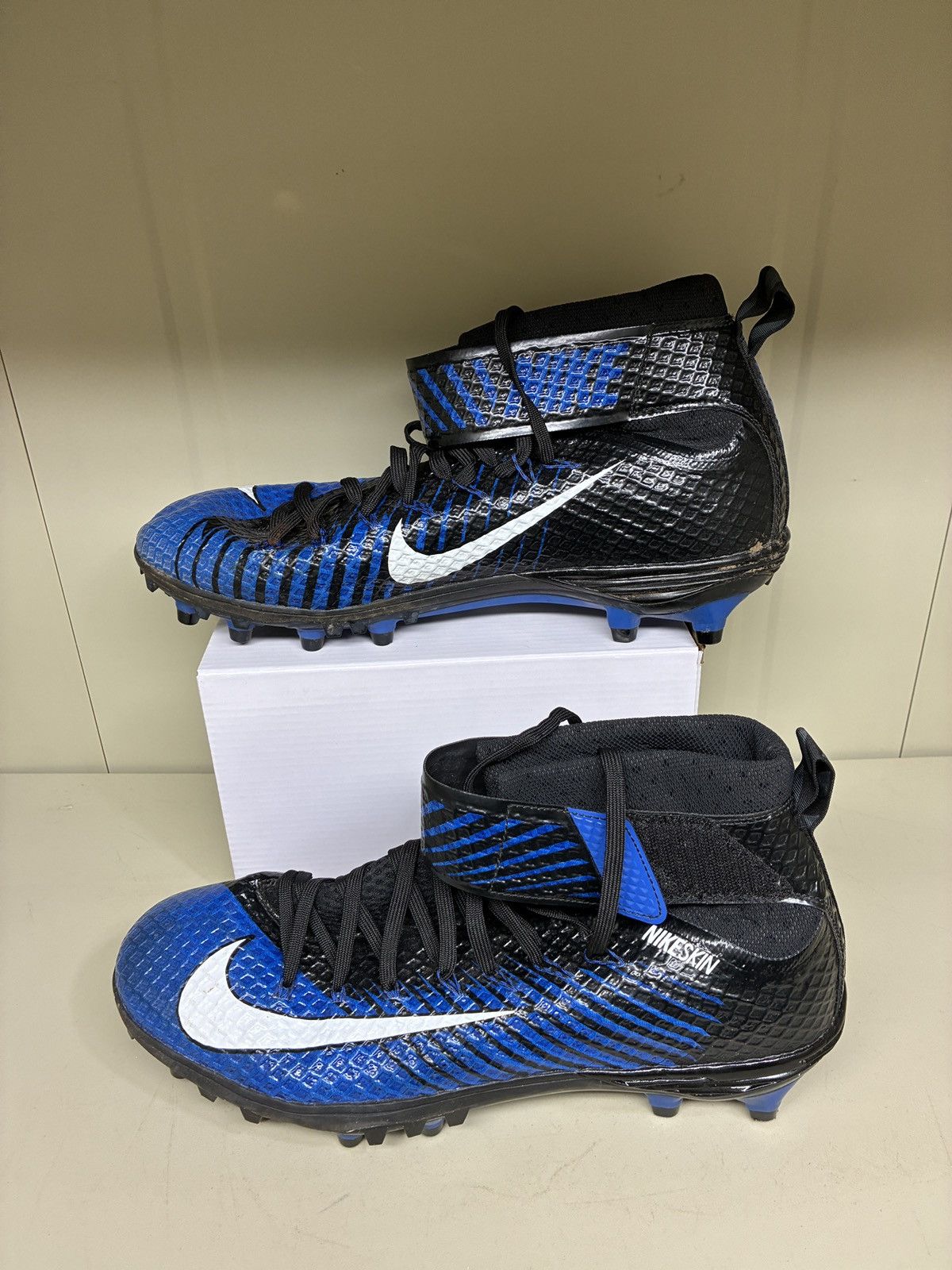 Nike Nike Force LunarBeast Elite TD Football Cleats Blue Mens 12 Size US 12 / EU 45 - 2 Thumbnail