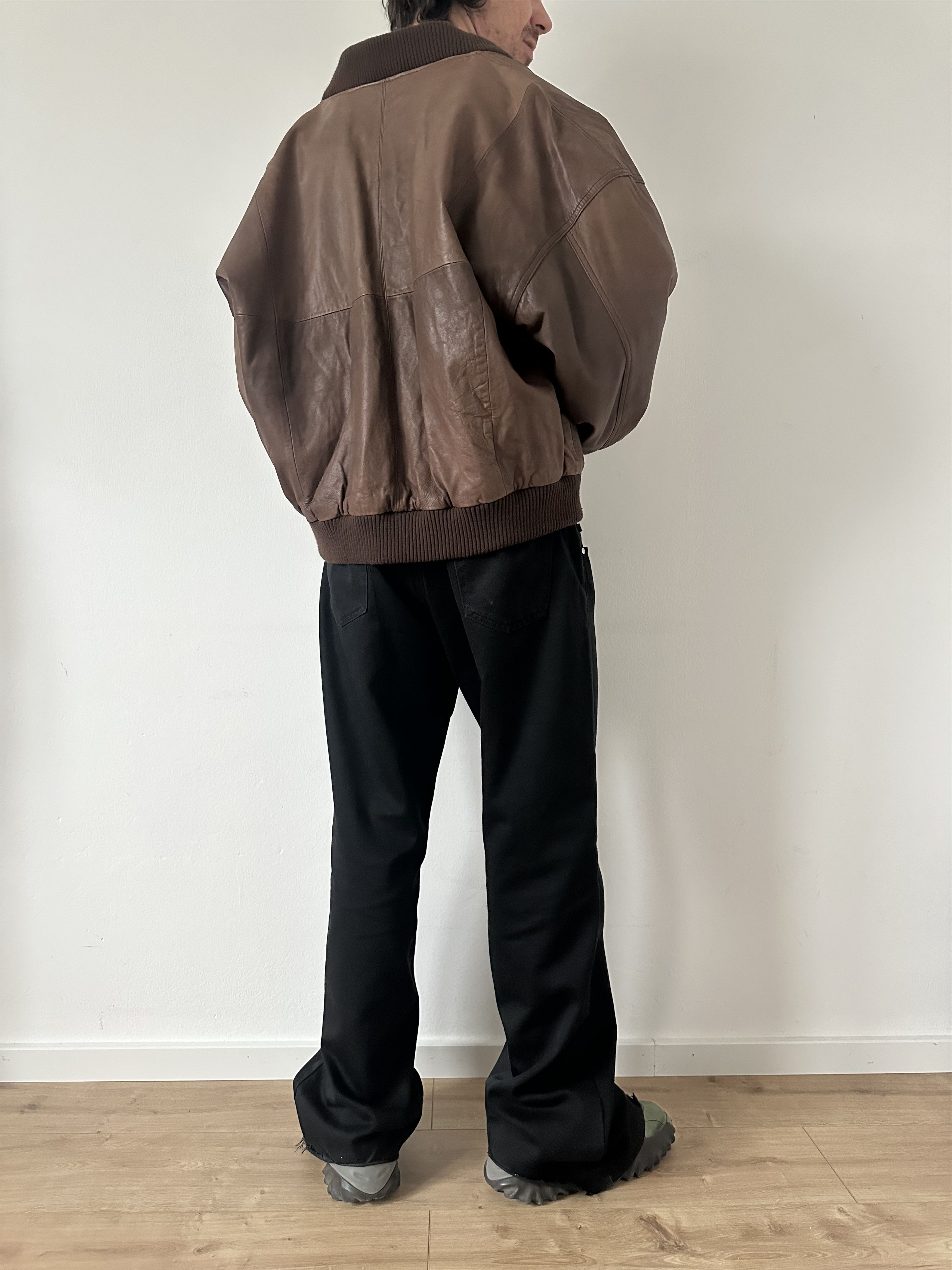 Genuine Leather Genuine leather aviator jacket Size US XL / EU 56 / 4 - 3 Thumbnail