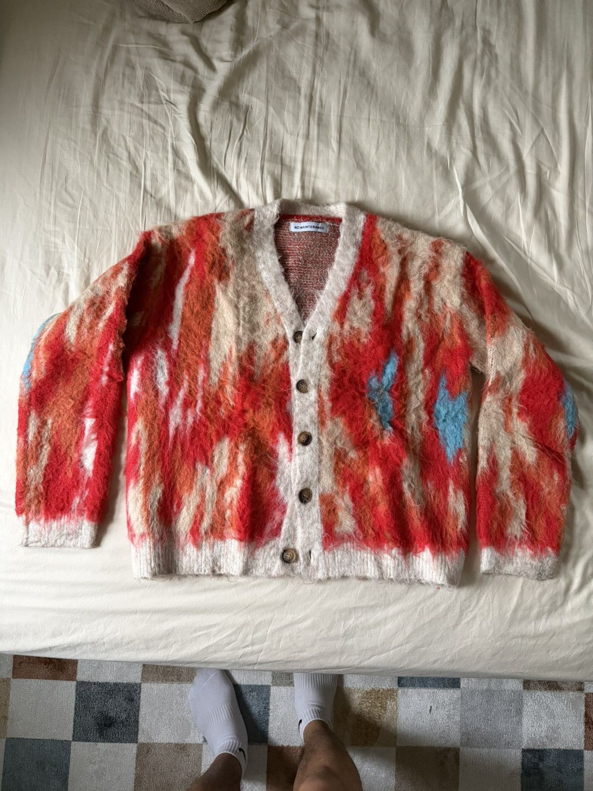 【平本蓮着用】NO MAINTENANCE shaggy cardigan No Maintenance Shag Cardigan | Grailed