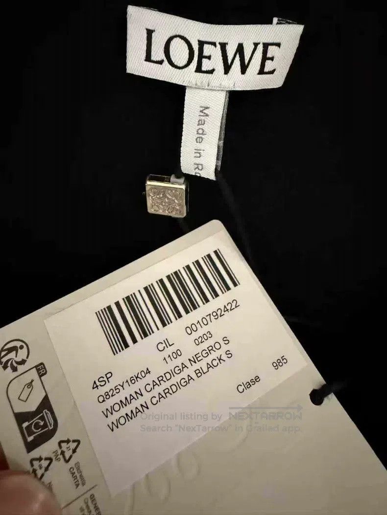 Loewe Loewe Blue Logo Wool Cardigan Size S / US 4 / IT 40 - 3 Thumbnail
