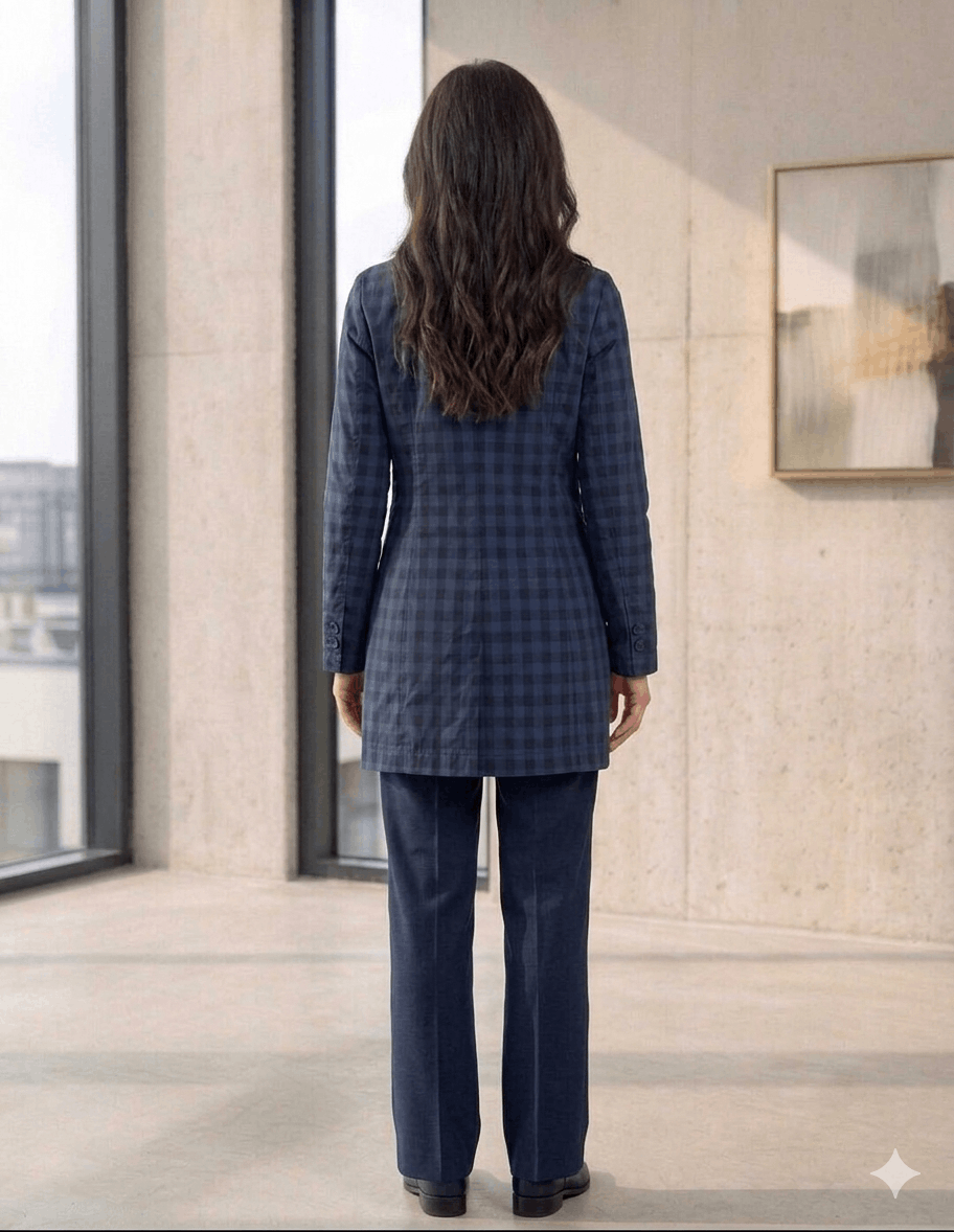 Marithe + Francois Girbaud Marithé + François Girbaud Women’s Trench Coat Dark Blue Size XS / US 0-2 / IT 36-38 - 3 Thumbnail