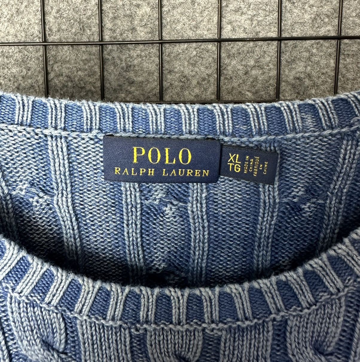 Ralph Lauren Polo Ralph Lauren Washed Cable Knit Cotton Sweater Size XL Size XL / US 12-14 / IT 48-50 - 3 Thumbnail