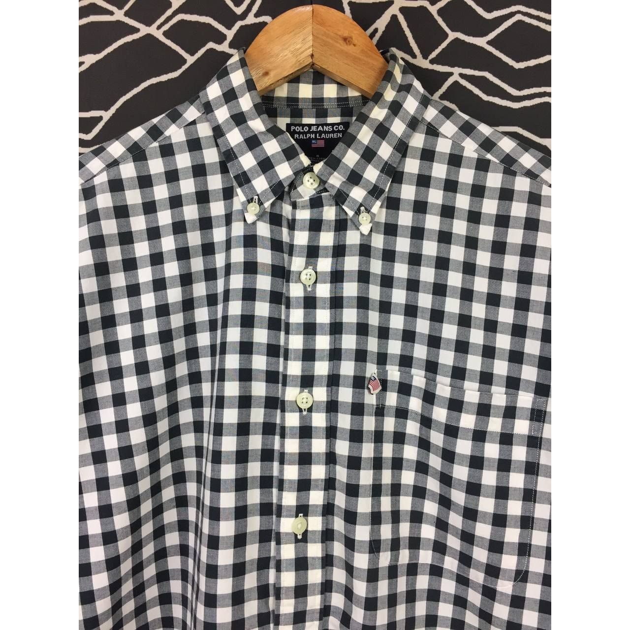 Polo Ralph Lauren × Ralph Lauren × Vintage Vtg Ralph Lauren Polo Jeans Co. Gingham Button Up Shirt Size US S / EU 44-46 / 1 - 3 Thumbnail