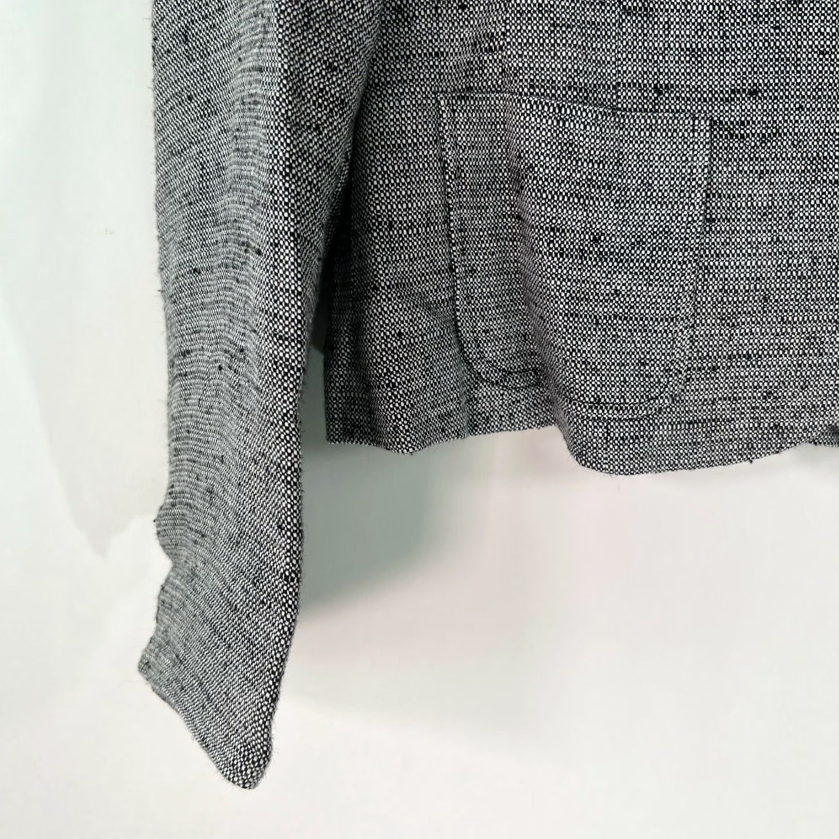 Vintage Valerie Stevens Blazer Shirt Womens Size 4 Gray Long Sleeve Lined Button 21in Chest 18in-24in Range Casual Classic Jacket Size S / US 4 / IT 40 - 5 Thumbnail