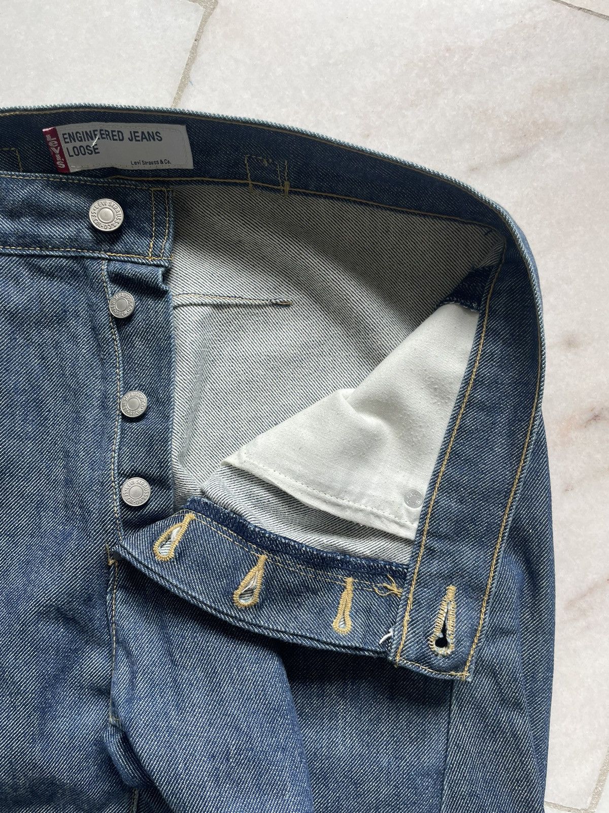 Levi's Vintage 90s Levis Engineered Loose Jeans 31x32 Size US 31 - 7 Thumbnail