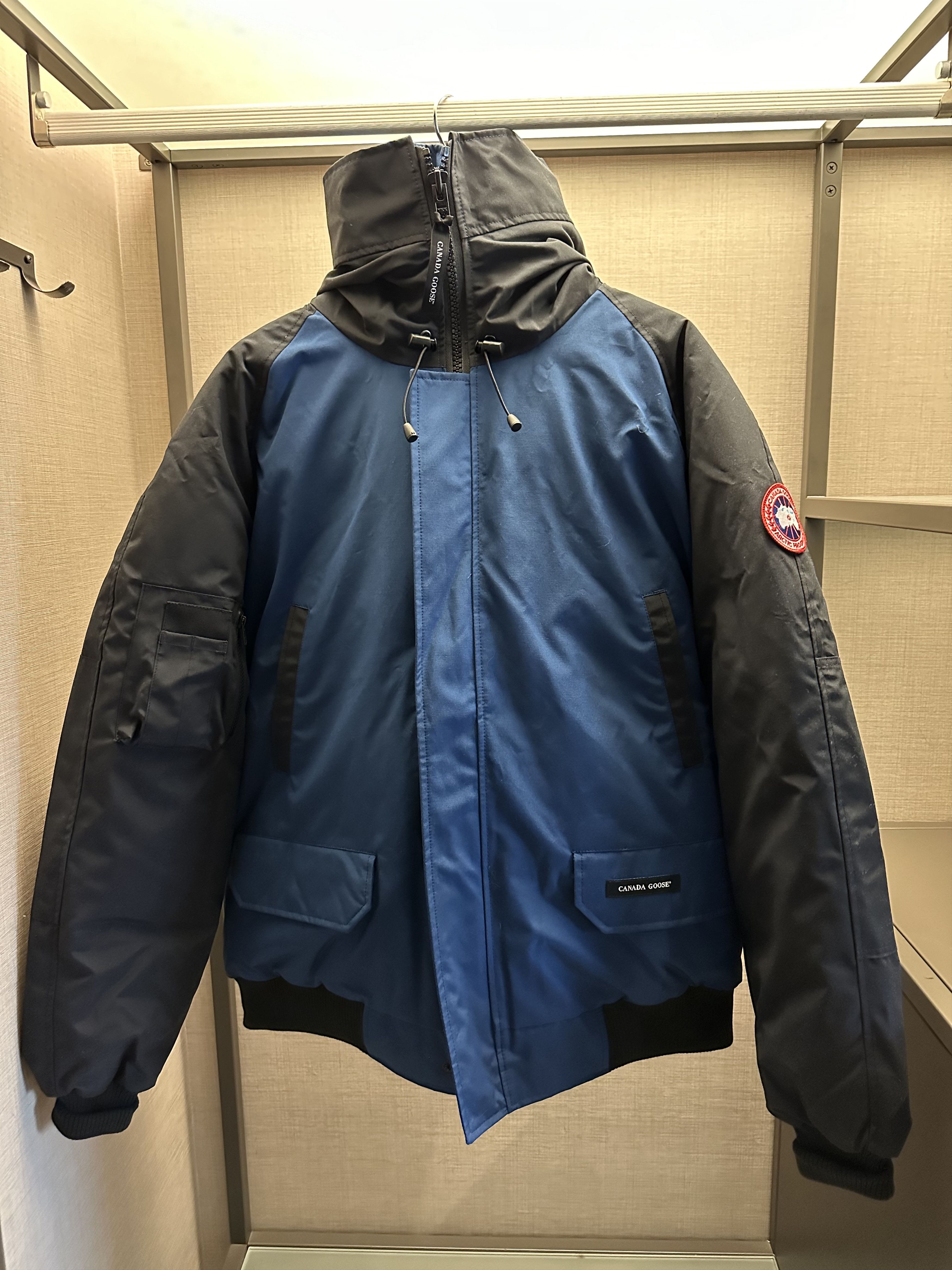 image of Bogo Canada Goose Chilliwack Bomber in Black/Blue, Men's (Size 2XL)