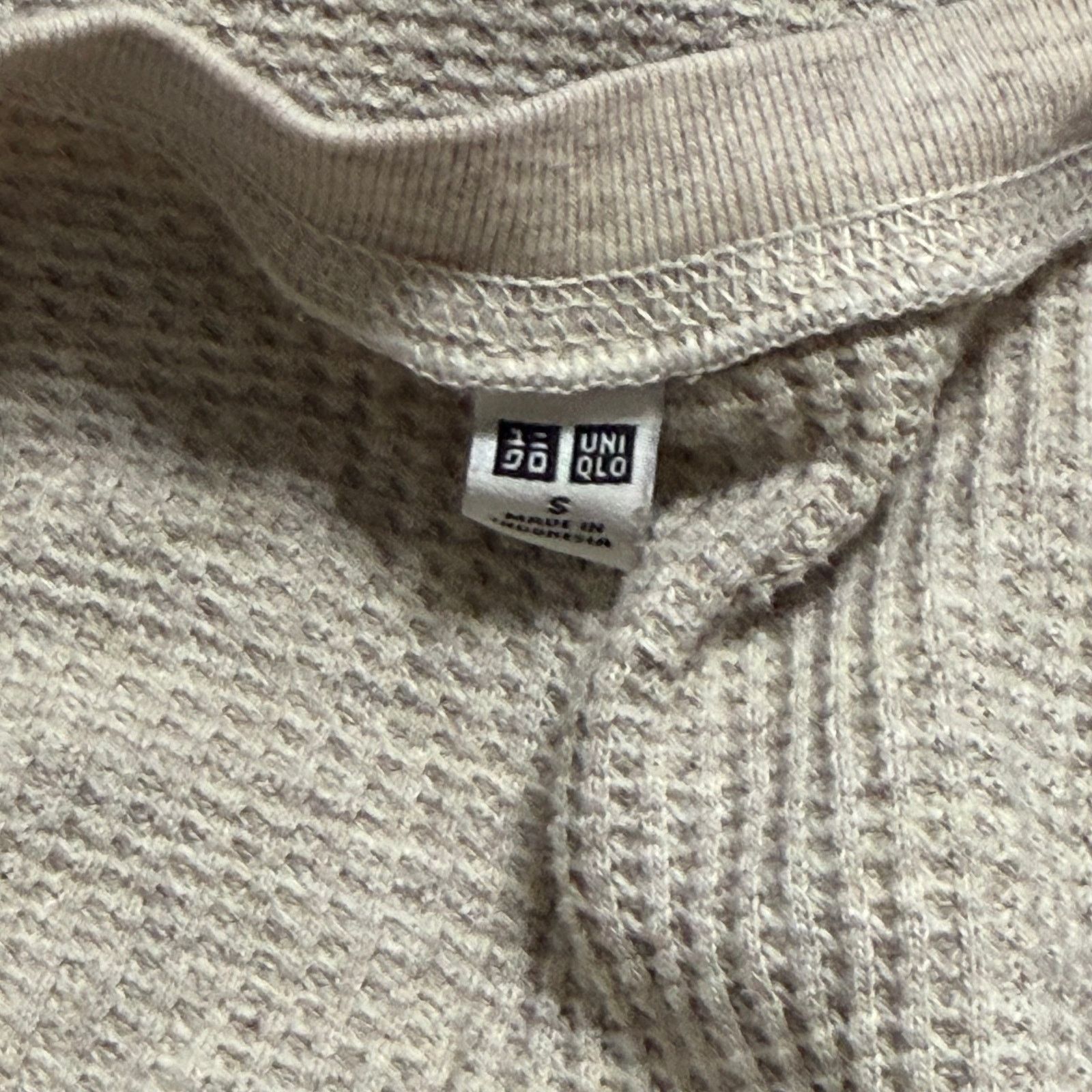 Uniqlo UNIQLO Waffle Knit Long Sleeve Top | Sz S Size S / US 4 / IT 40 - 6 Thumbnail