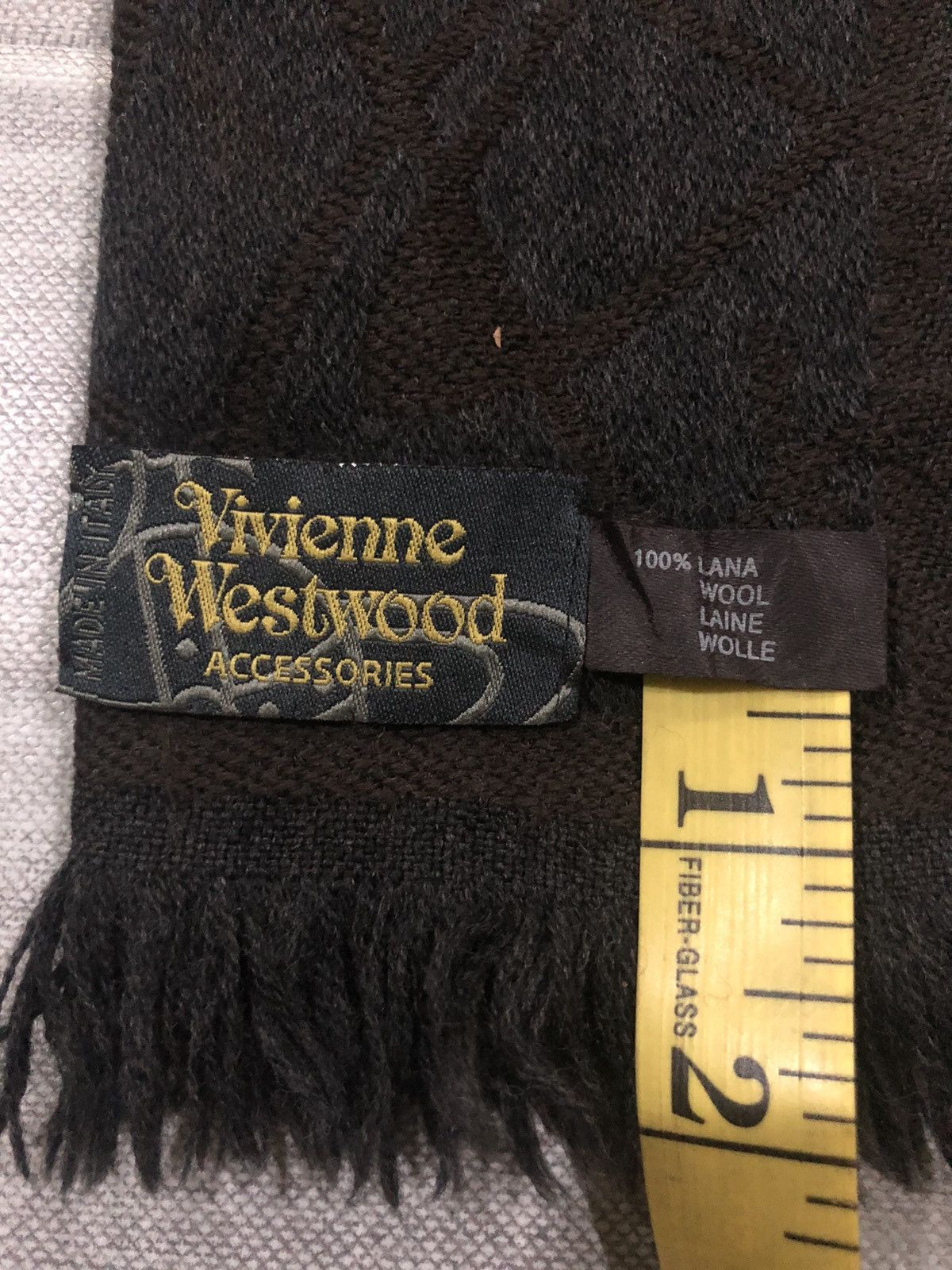 Vivienne Westwood Vivienne Westwood Full Print Wool Scarf Muffler Size ONE SIZE - 12 Thumbnail