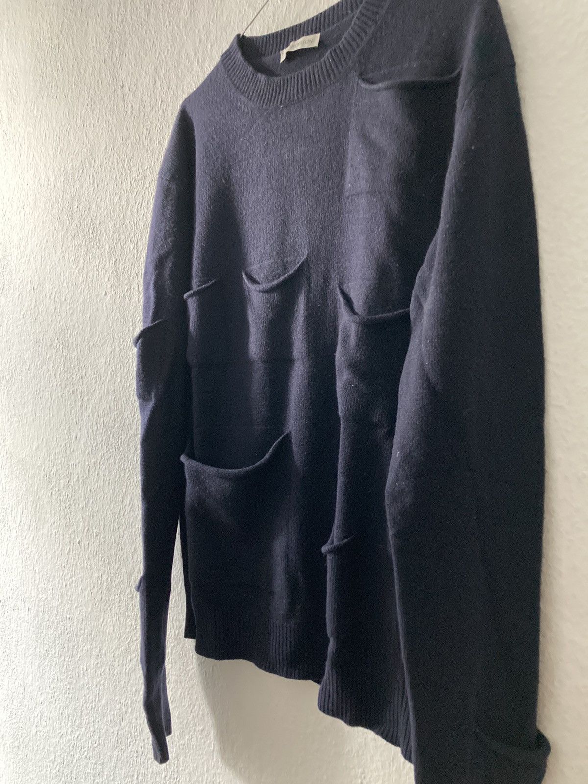 JW Anderson JW Anderson Navy Multi-Pocket Cashmere Wool Sweater Size US M / EU 48-50 / 2 - 4 Thumbnail