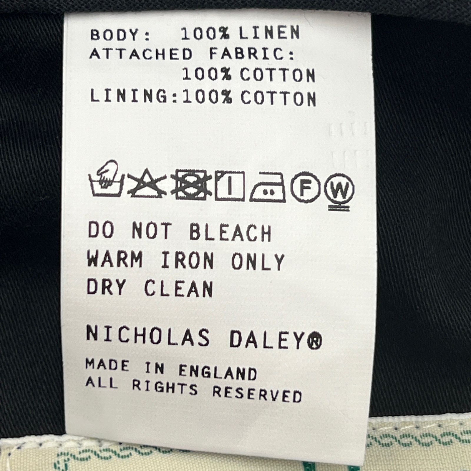 Nicholas Daley Nicholas Daley 70s Stripe Trouser Irish Linen Waxed Cotton Size US 32 / EU 48 - 7 Thumbnail