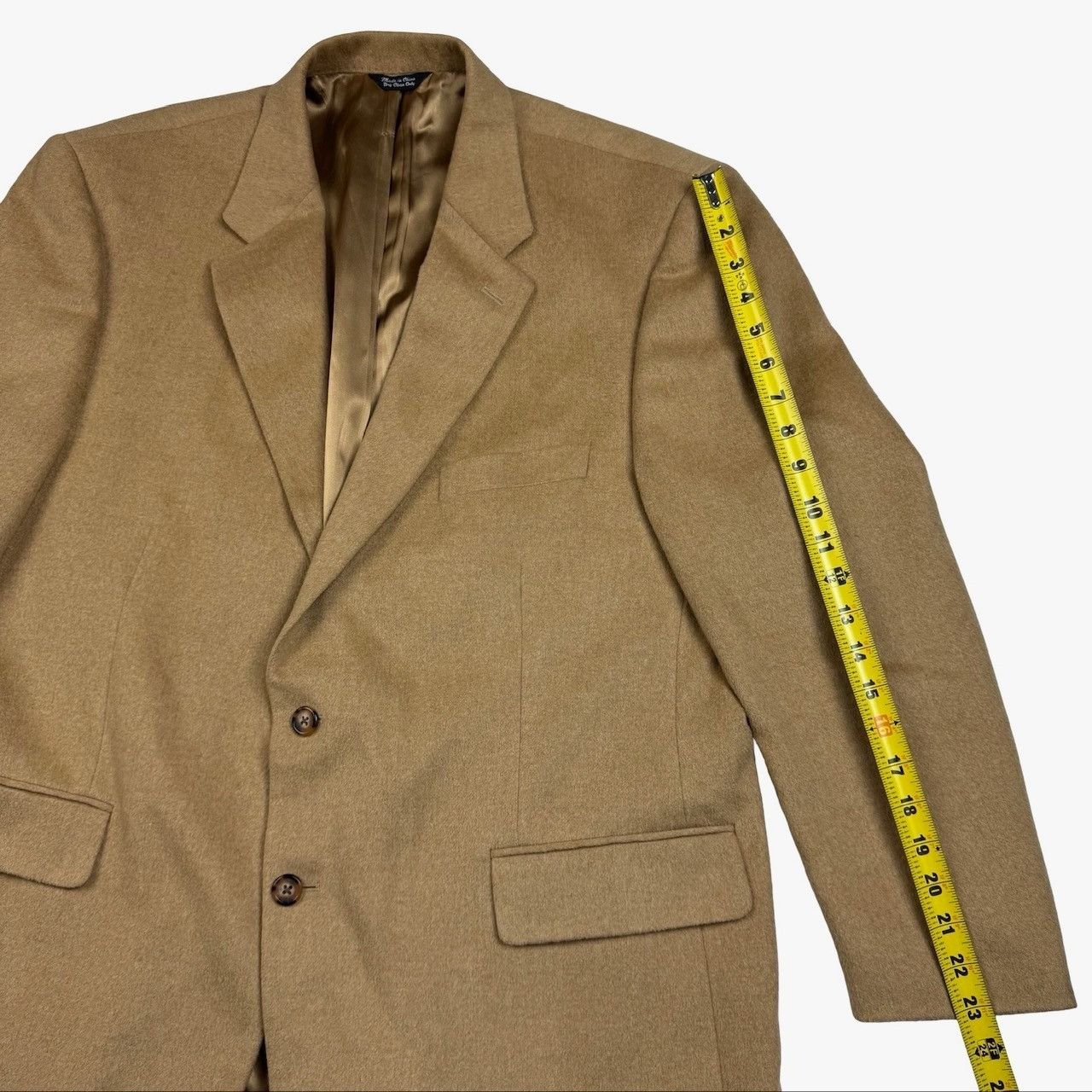 Bill Blass Bill Blass Men's 100% Camelhair 2-Button Blazer Jacket Brown Size 46R - 11 Thumbnail