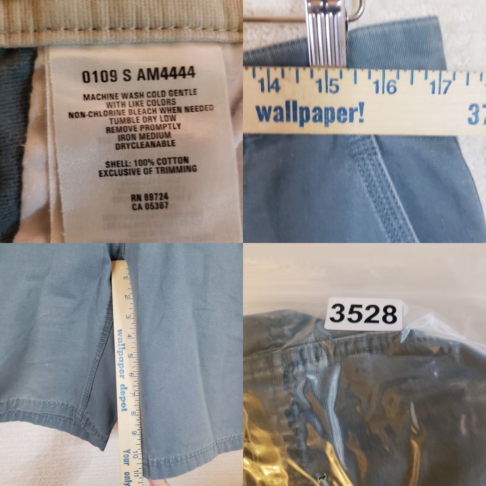 Vintage Columbia Cargo Shorts Mens 34x11 Sage Green Canvas Utility Hiking Size US 34 / EU 50 - 10 Thumbnail