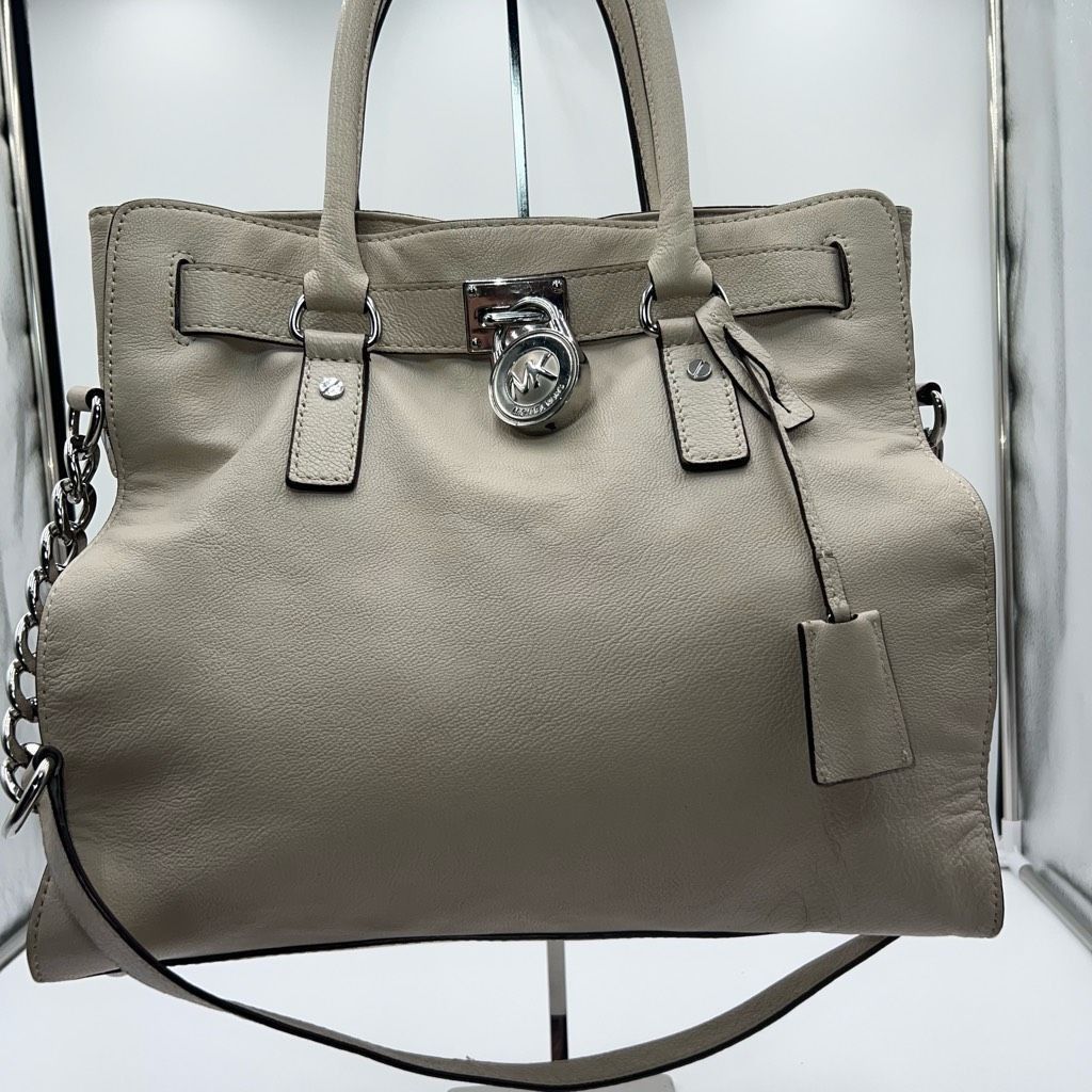 Michael Kors Michael Kors Hamilton Bag In Clay with Silver Hardware Lock Size ONE SIZE - 2 Thumbnail
