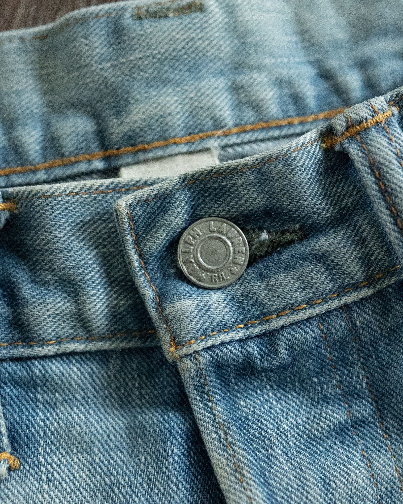 RRL Ralph Lauren Camden Washed Selvedge Denim – Straight Fit Size US 34 / EU 50 - 10 Thumbnail