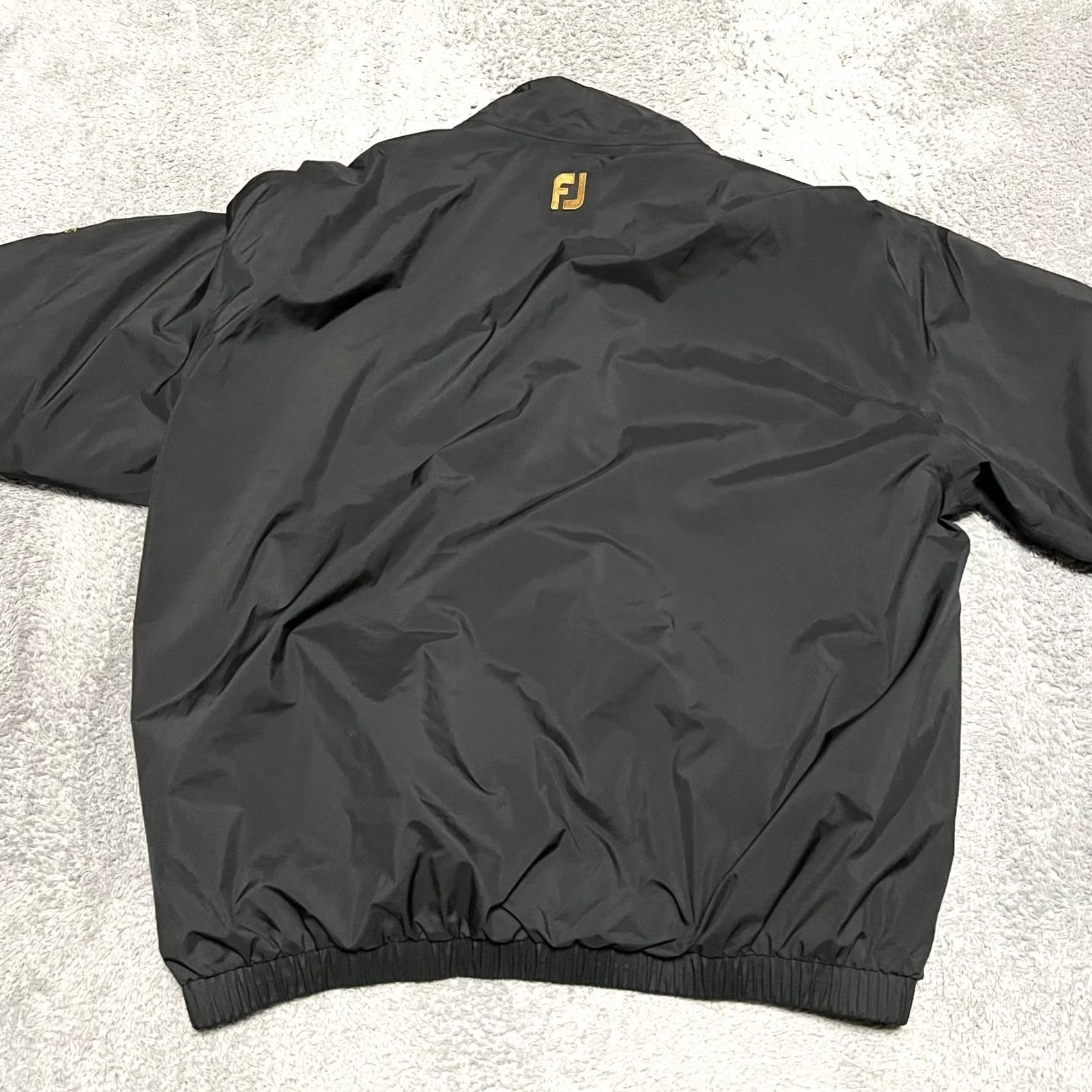 Footjoy FootJoy Jacket Mens Large Black DryJoys Golf Short Sleeve Windbreaker Size US 33 - 3 Thumbnail
