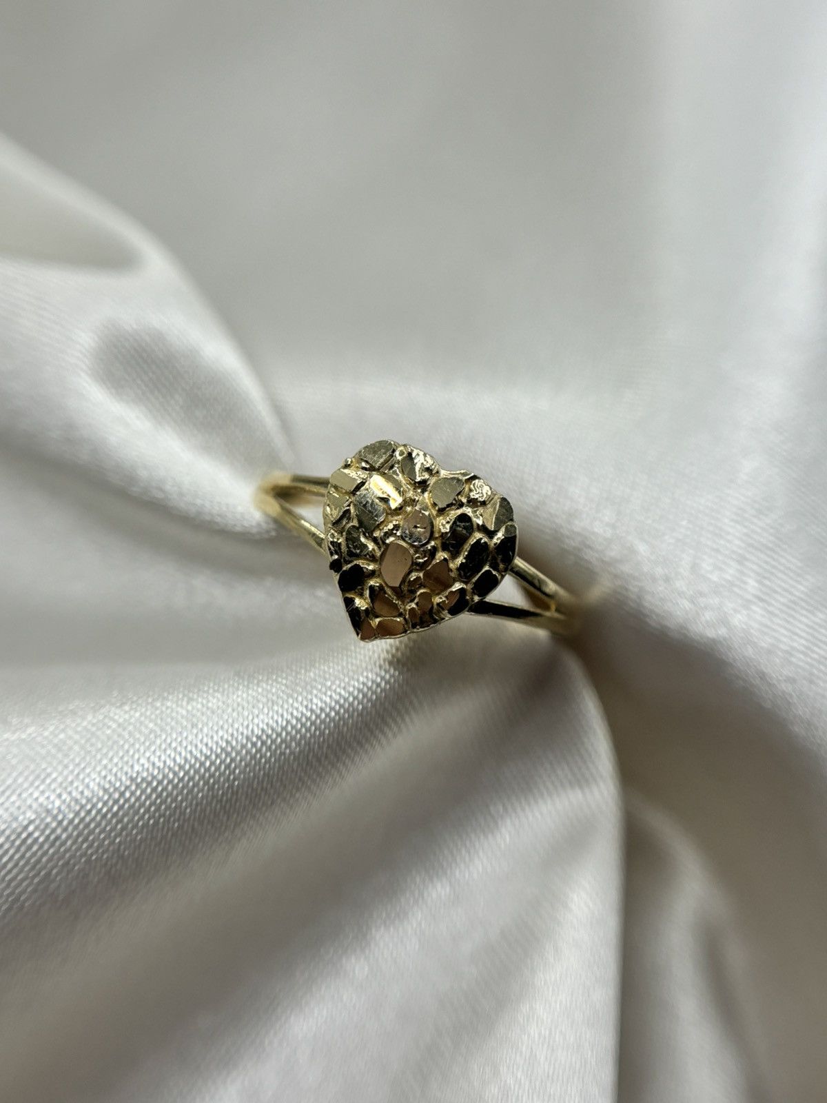 Other 14k Heart Nugget Ring sz7 Size ONE SIZE - 3 Thumbnail