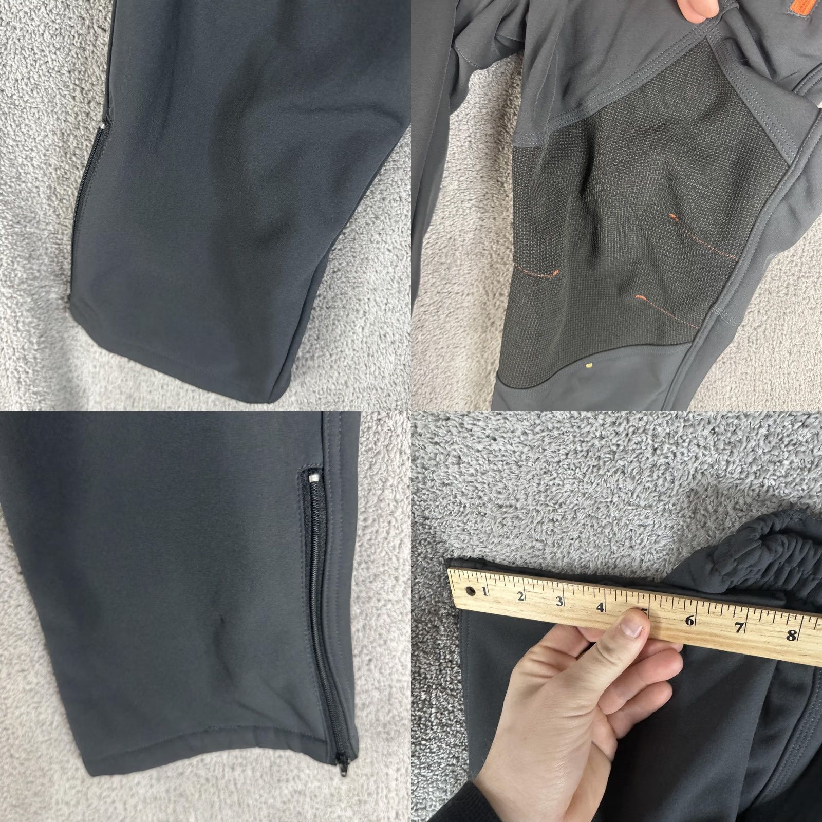 Vintage NorthboundGear Snow Pants Mens 42x30 Gray Softshell Hiking Skiing Winter Activewear Zip Pockets Size US 42 / EU 58 - 8 Thumbnail