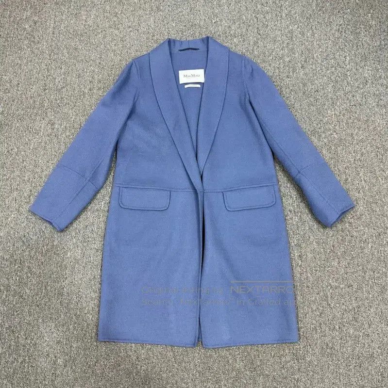 Max Mara MaxMara Blue Wool Coat for Women . Size S / US 4 / IT 40 - 1 Thumbnail