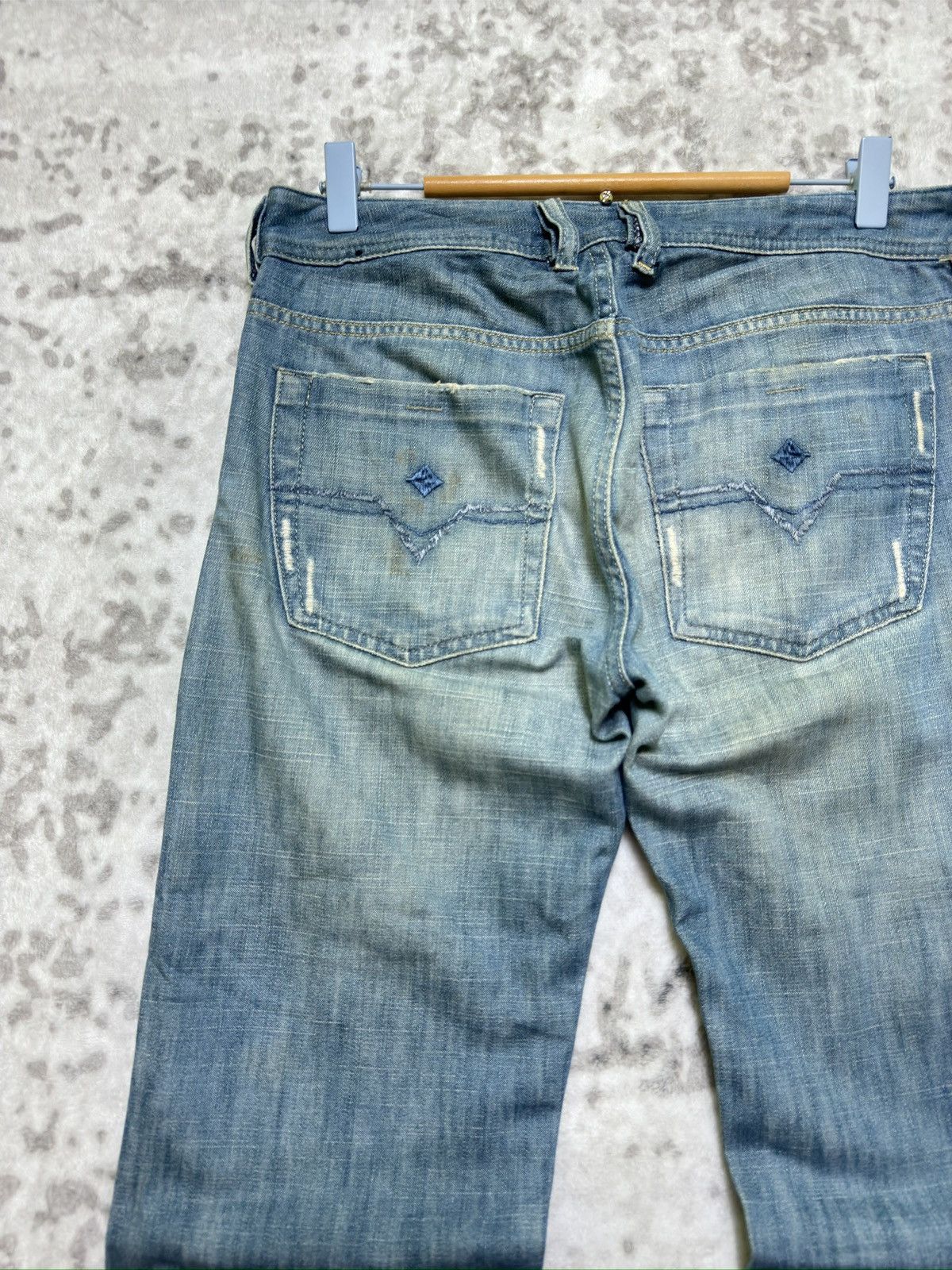 Diesel Diesel Zathan Regular Bootcut Light Wash Denim Jeans Y2K Size US 30 / EU 46 - 7 Thumbnail
