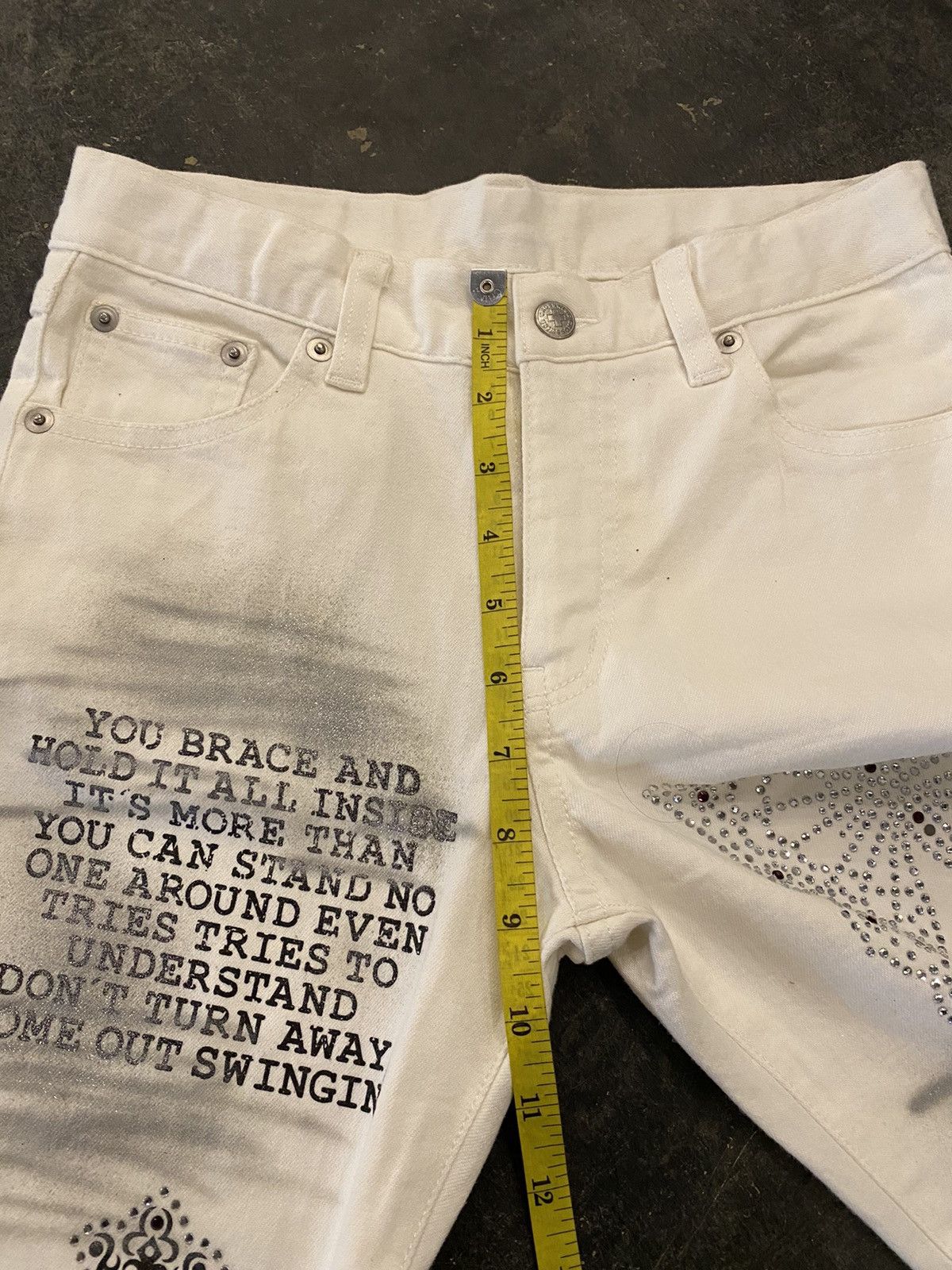 If Six Was Nine × Japanese Brand × Le Grande Bleu (L.G.B.) Y2k Pentys Japan Cross wise flare Jeans Size 26" / US 2 / IT 38 - 15 Thumbnail