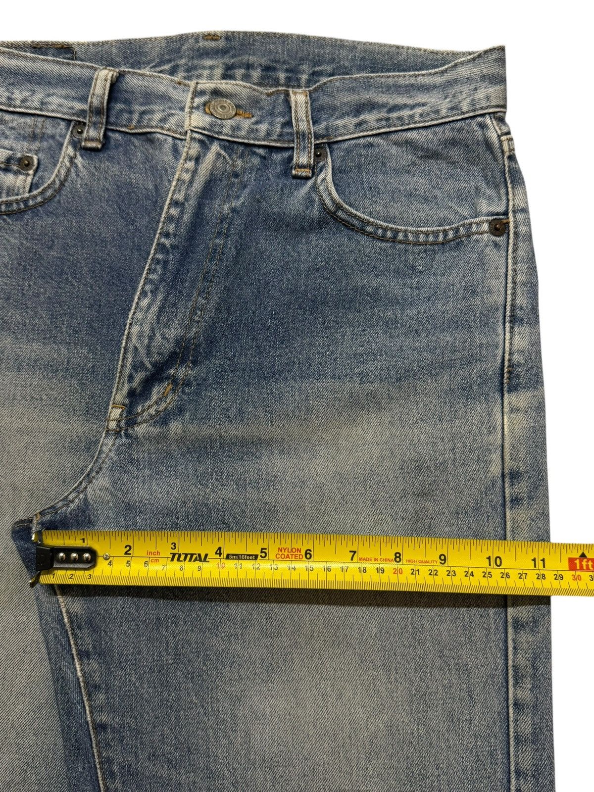 Undercover Vintage Y2K Japanese Brand Blue Faded Wash Straight Loose Size US 29 - 11 Thumbnail
