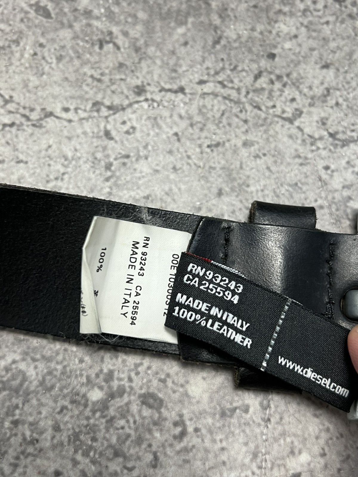 Diesel × Vintage Diesel Belt Leather Vintage Metal Logo Size ONE SIZE - 9 Thumbnail