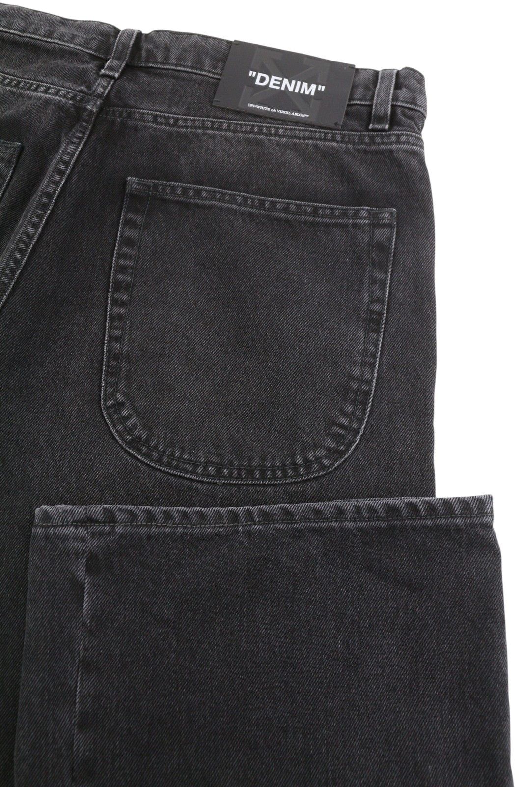Off-White DIAG OUTL W34 Black Regular Denim Button Jeans 86812 Size US 34 / EU 50 - 8 Thumbnail