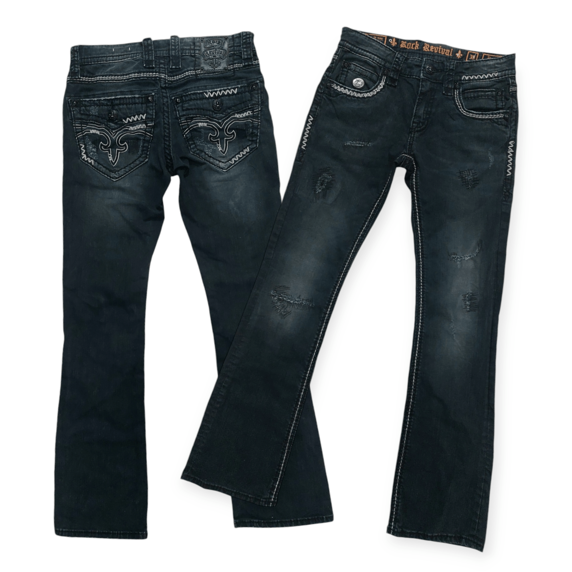 Rock Revival Flare💥 Vintage Punk Rock Revival Jeans Size US 30 / EU 46 - 1 Thumbnail