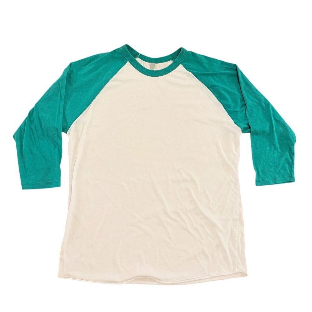 American Apparel American Apparel: The 50/50 Tee Green and White Size US L / EU 52-54 / 3 - 1 Thumbnail