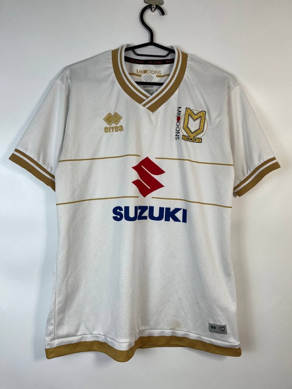 Errea ERREA 2016-17 MK Dons Home Football Shirt SUZUKI Jersey Sz M Size US M / EU 48-50 / 2 - 1 Thumbnail