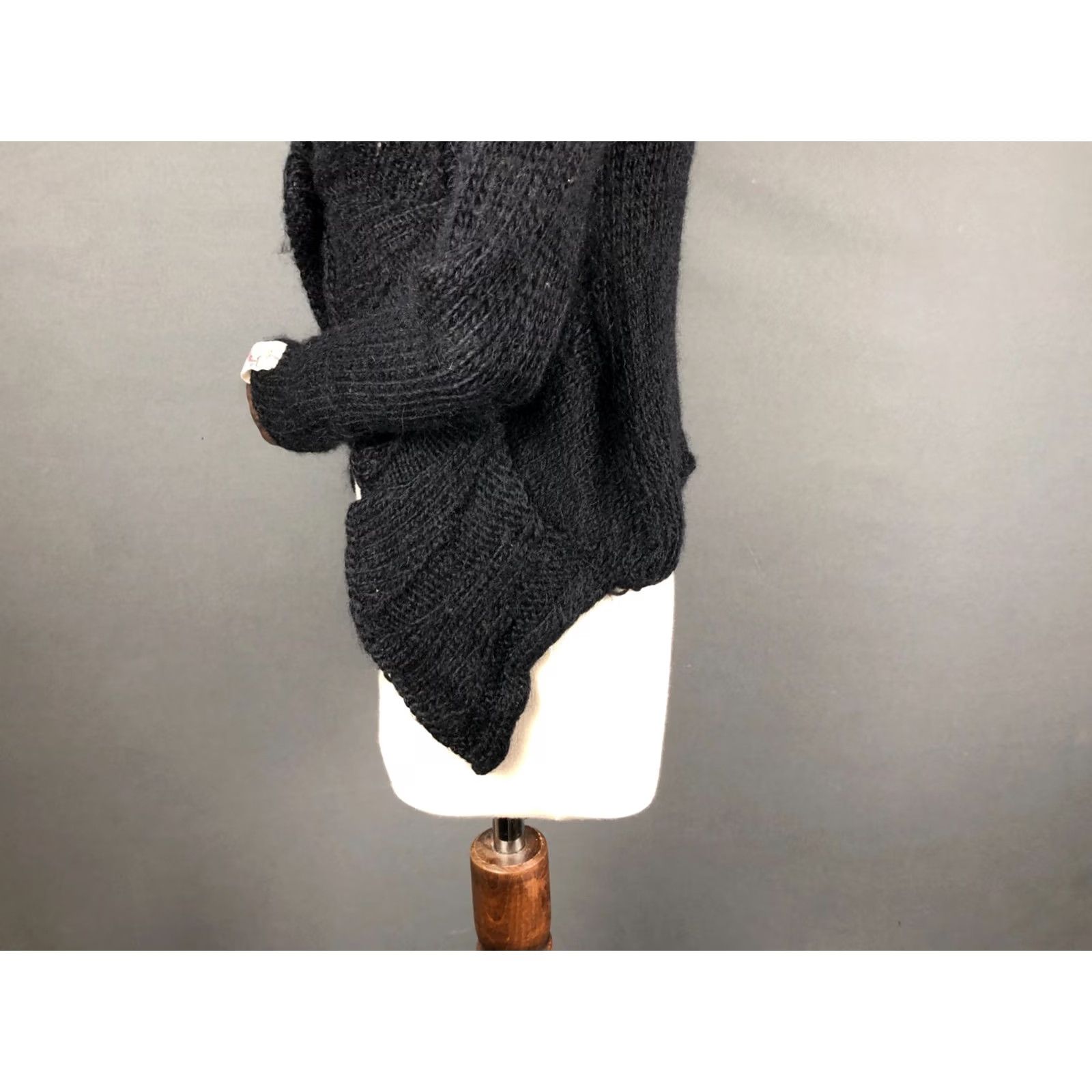 Diesel Diesel Women's Cardigan M Black Wool Alpaca Blend Asymmetric Hem Sweater Size M / US 6-8 / IT 42-44 - 7 Thumbnail