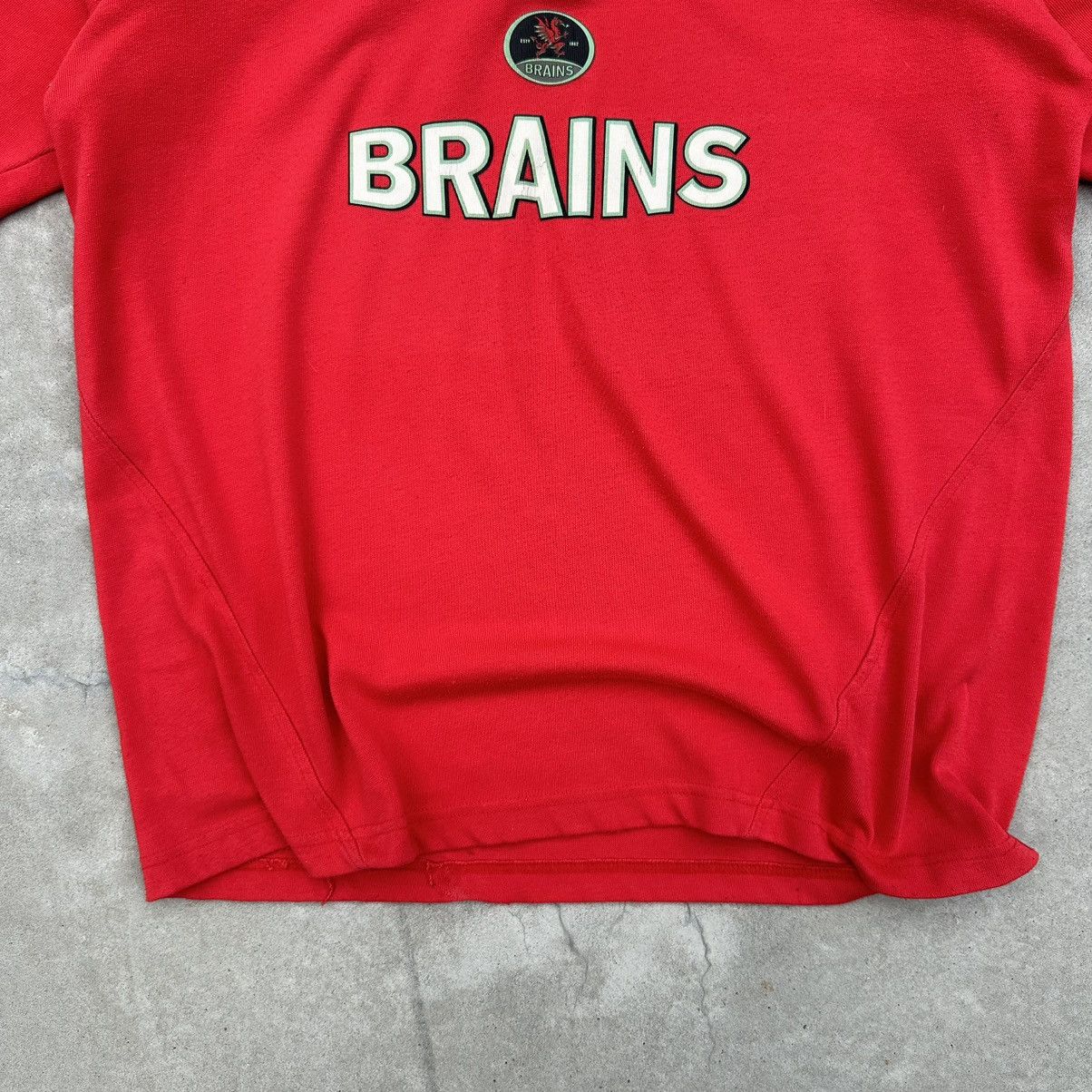 Japanese Brand × Reebok × Vintage Vintage Reebok WRU Cymru Brains Polo T-shirts Rugby Y2K 00s Size US L / EU 52-54 / 3 - 7 Thumbnail