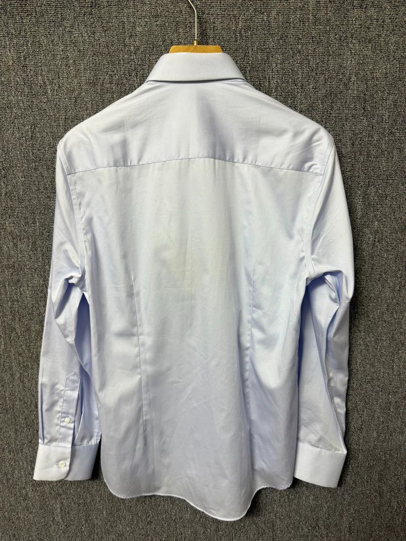 Prada Prada Size 39 Classic poplin cotton light blue casual long- Size US XXS / EU 40 - 2 Thumbnail