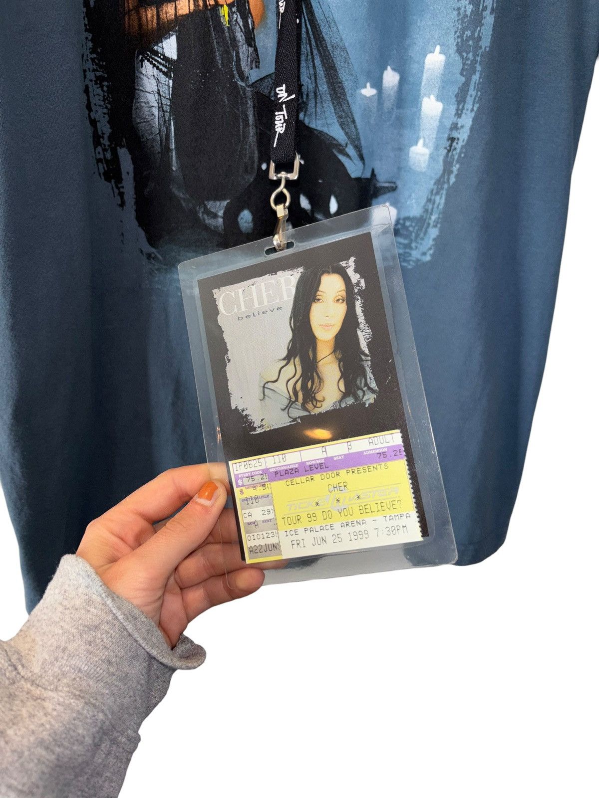 Band Tees × Giant × Vintage Vintage 1999 Cher “Do You Believe” Tour Promo Tee Size US XL / EU 56 / 4 - 4 Thumbnail